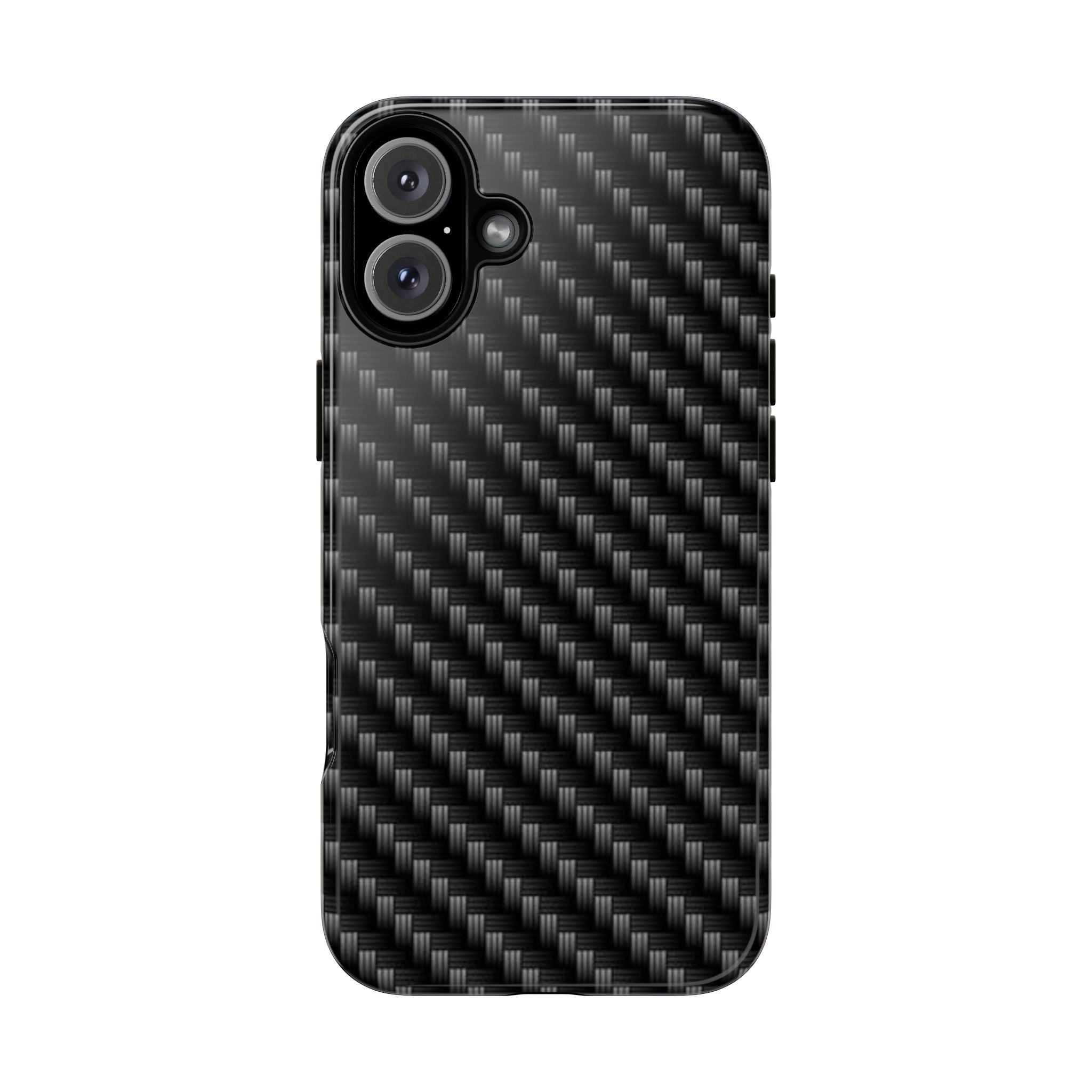 Carbon Fiber Pattern Tough Phone Case - Slim Protective Phone Cover