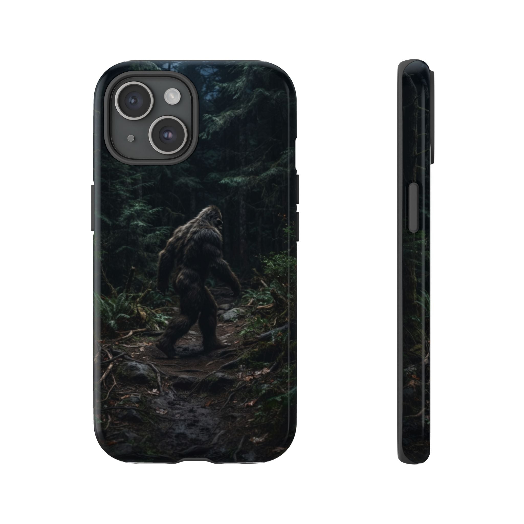 Bigfoot Forest Phone Case — Sasquatch Woodland Protective Cover