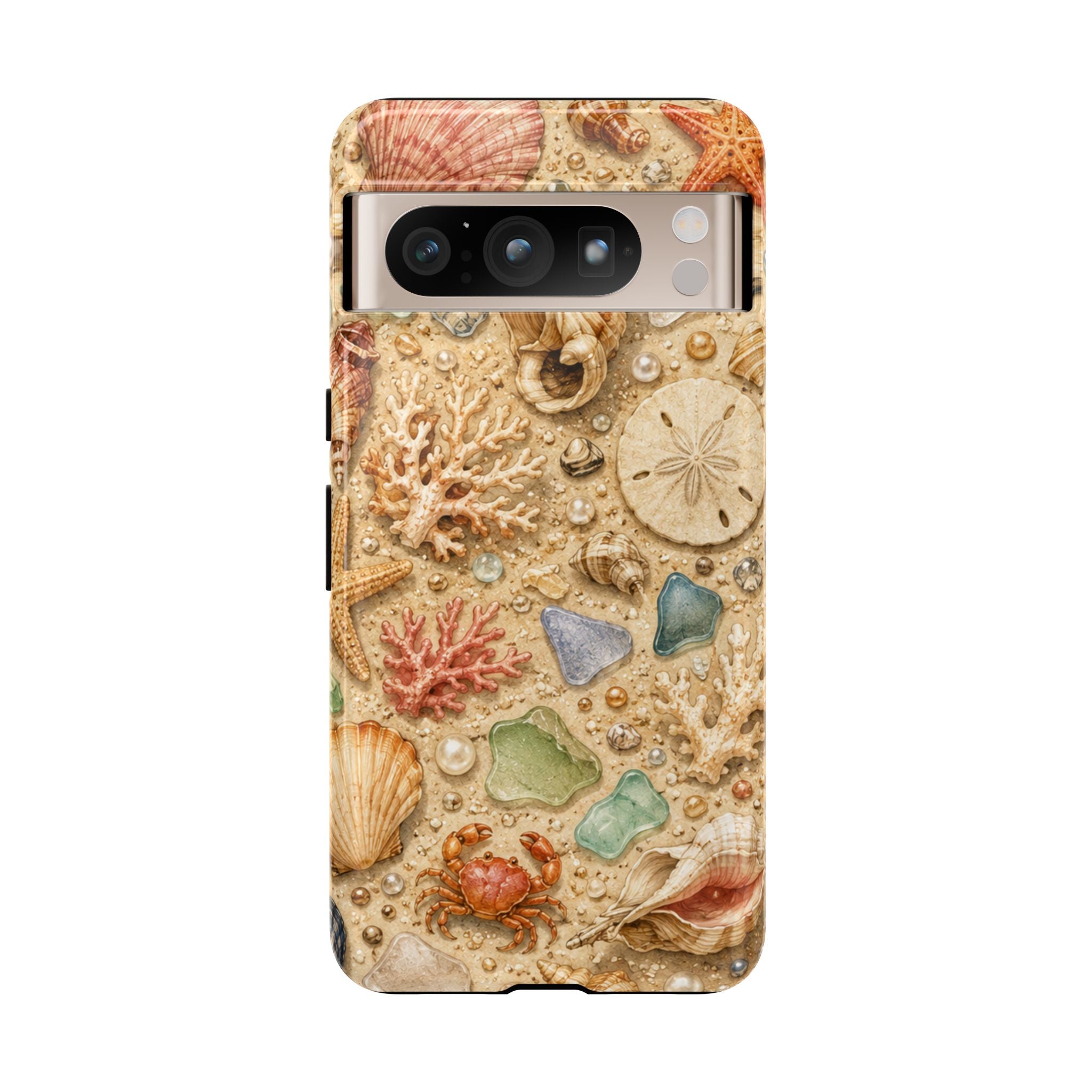 Beach Shells Phone Case — Seashell, Starfish & Sea Glass Coastal Design