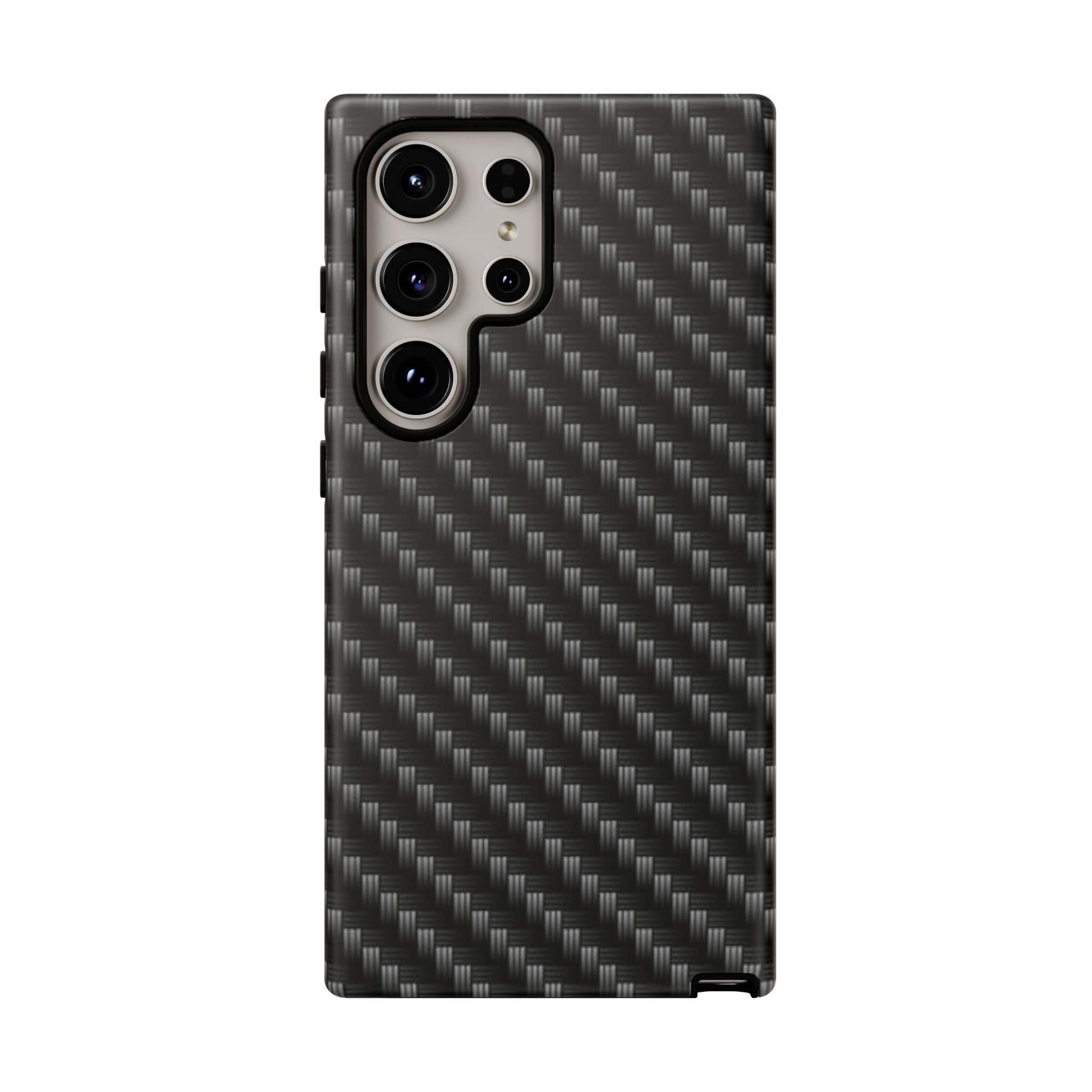 Carbon Fiber Pattern Tough Phone Case - Slim Protective Phone Cover