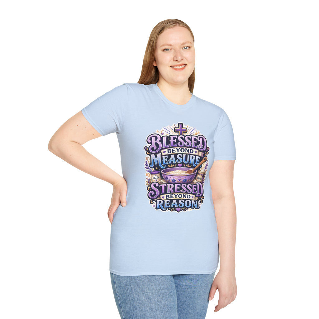Blessed Beyond Measure T-Shirt — Faith-Inspired Christian Graphic Tee