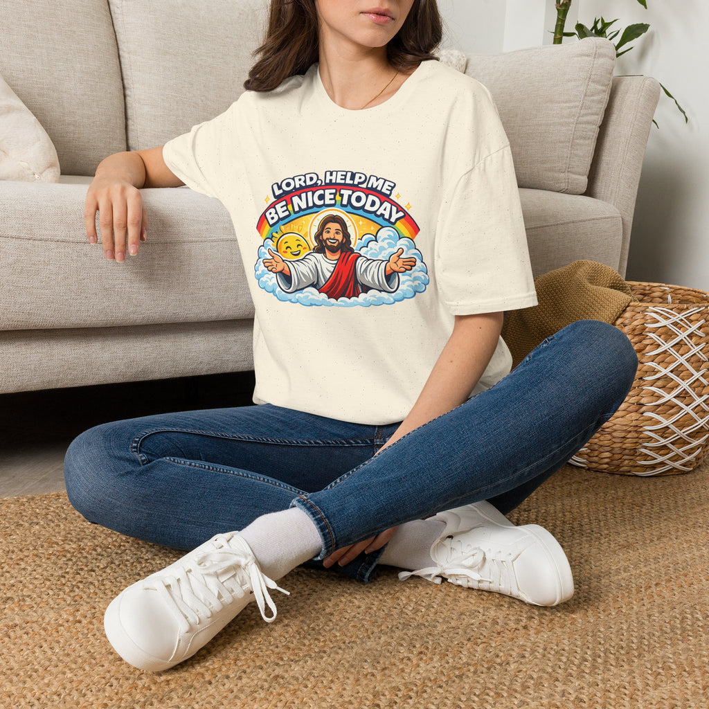 Lord Help Me Be Nice Today T-Shirt — Funny Jesus Christian Tee