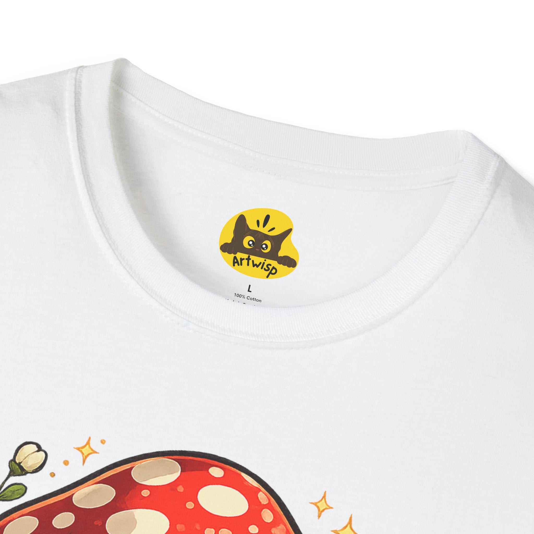 Mushroom House T-Shirt — "Bloom Where You Wander" Cute Cottagecore Tee