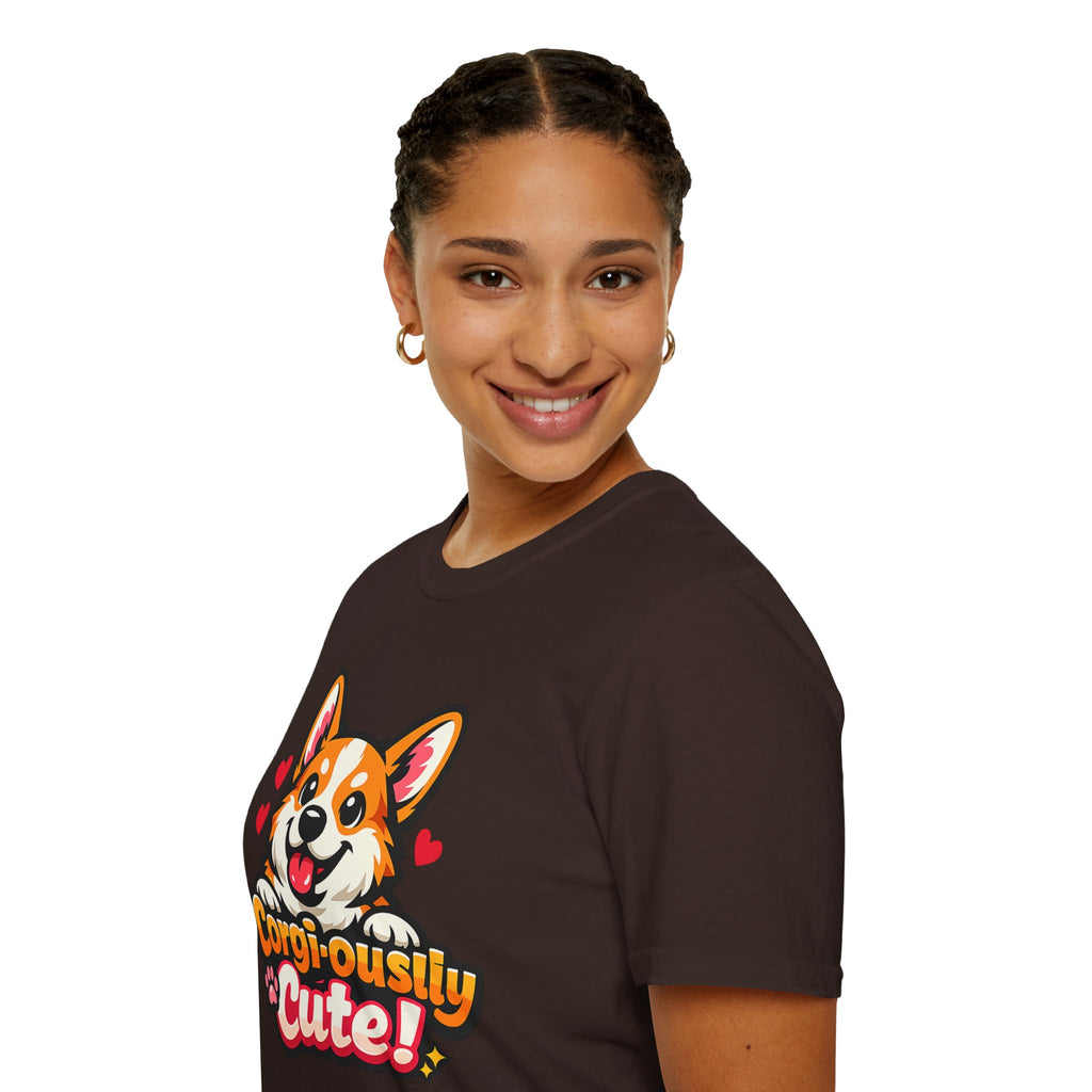 Corgi-ously Cute! Corgi Graphic T-Shirt