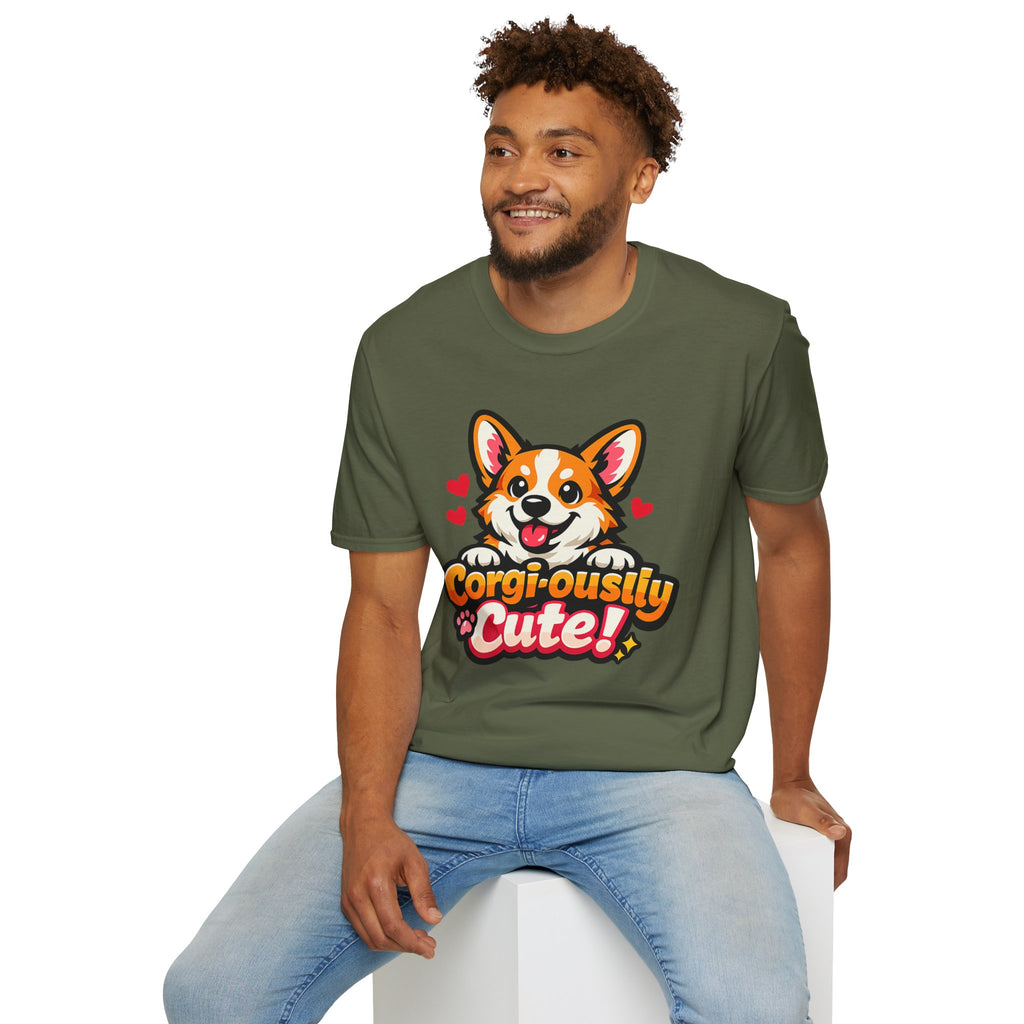 Corgi-ously Cute! Corgi Graphic T-Shirt