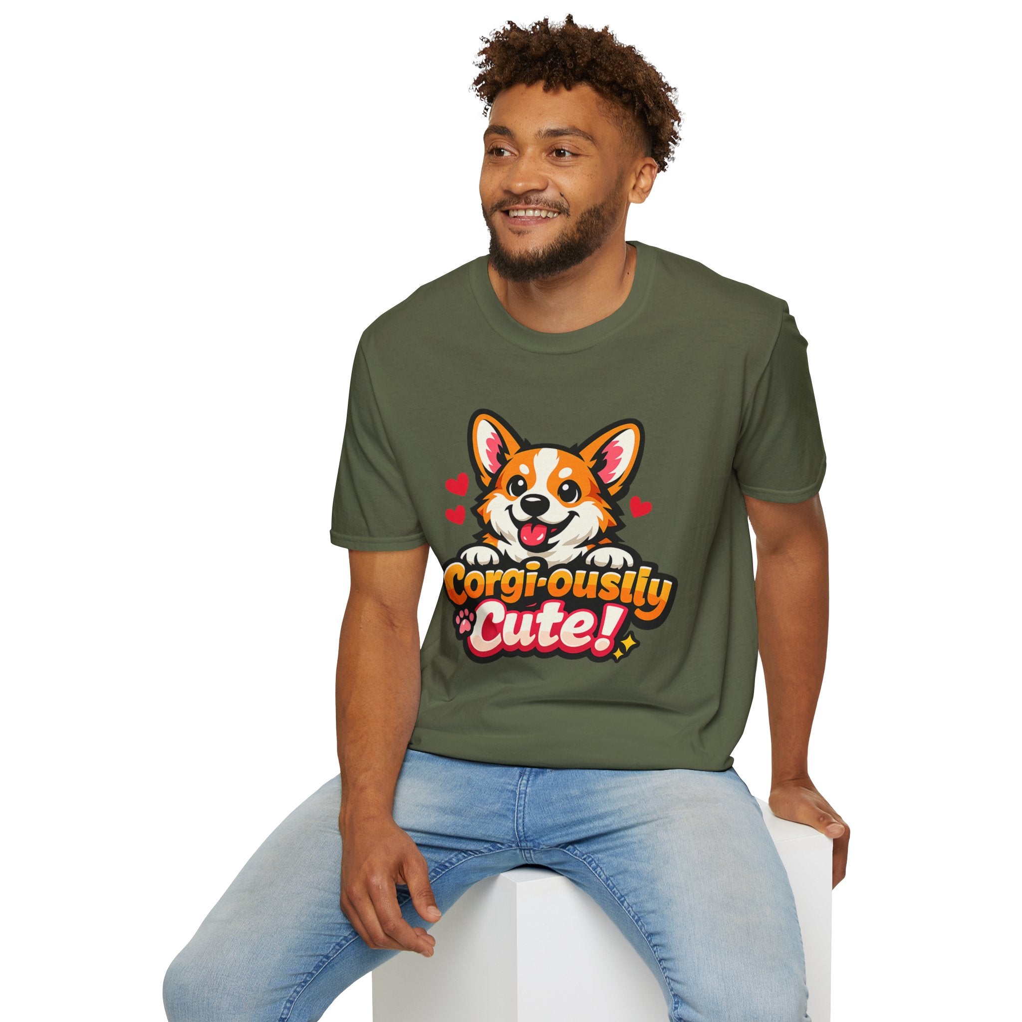 Corgi-ously Cute! Corgi Graphic T-Shirt