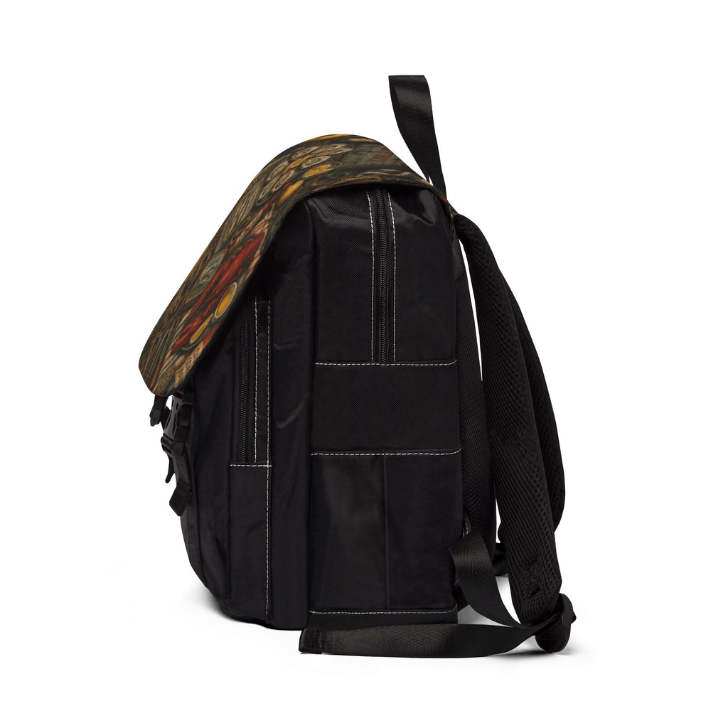Coastal Seafood Market Vintage Art Shoulder Backpack