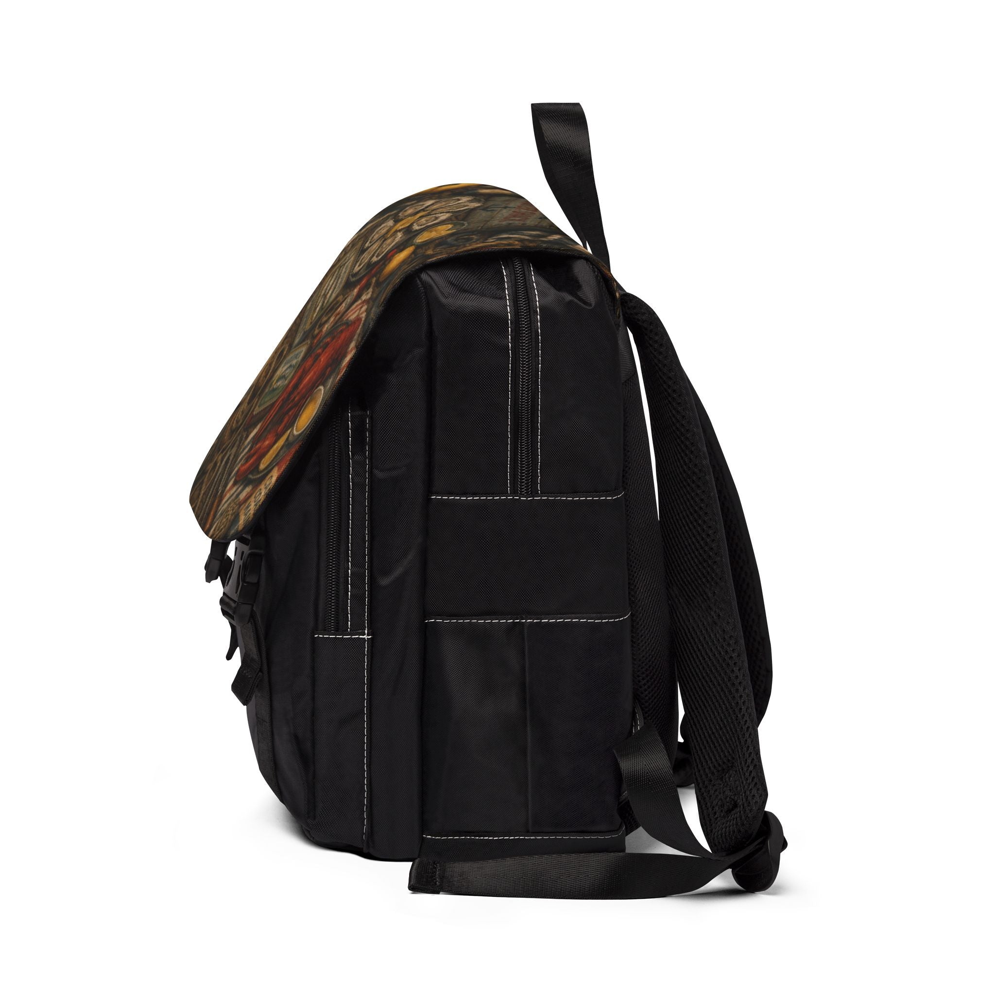 Coastal Seafood Market Vintage Art Shoulder Backpack