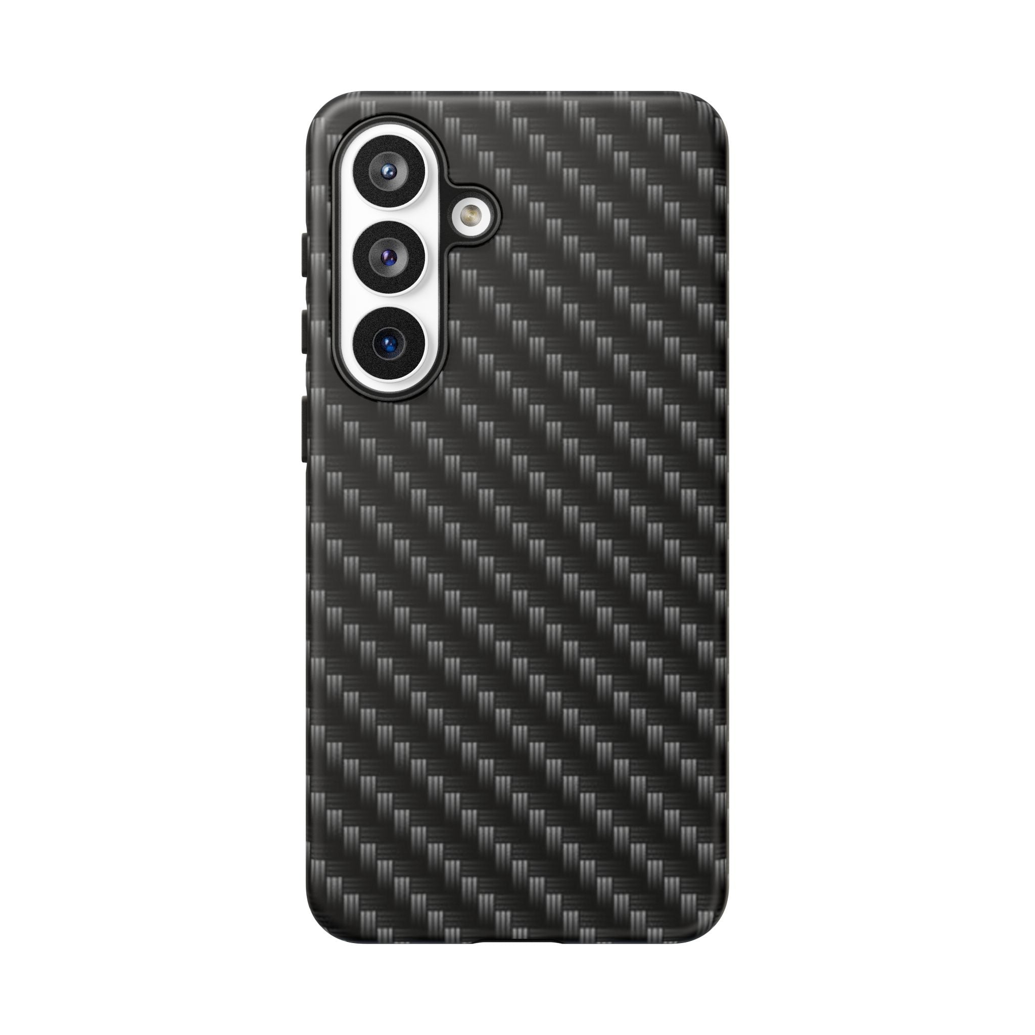 Carbon Fiber Pattern Tough Phone Case - Slim Protective Phone Cover