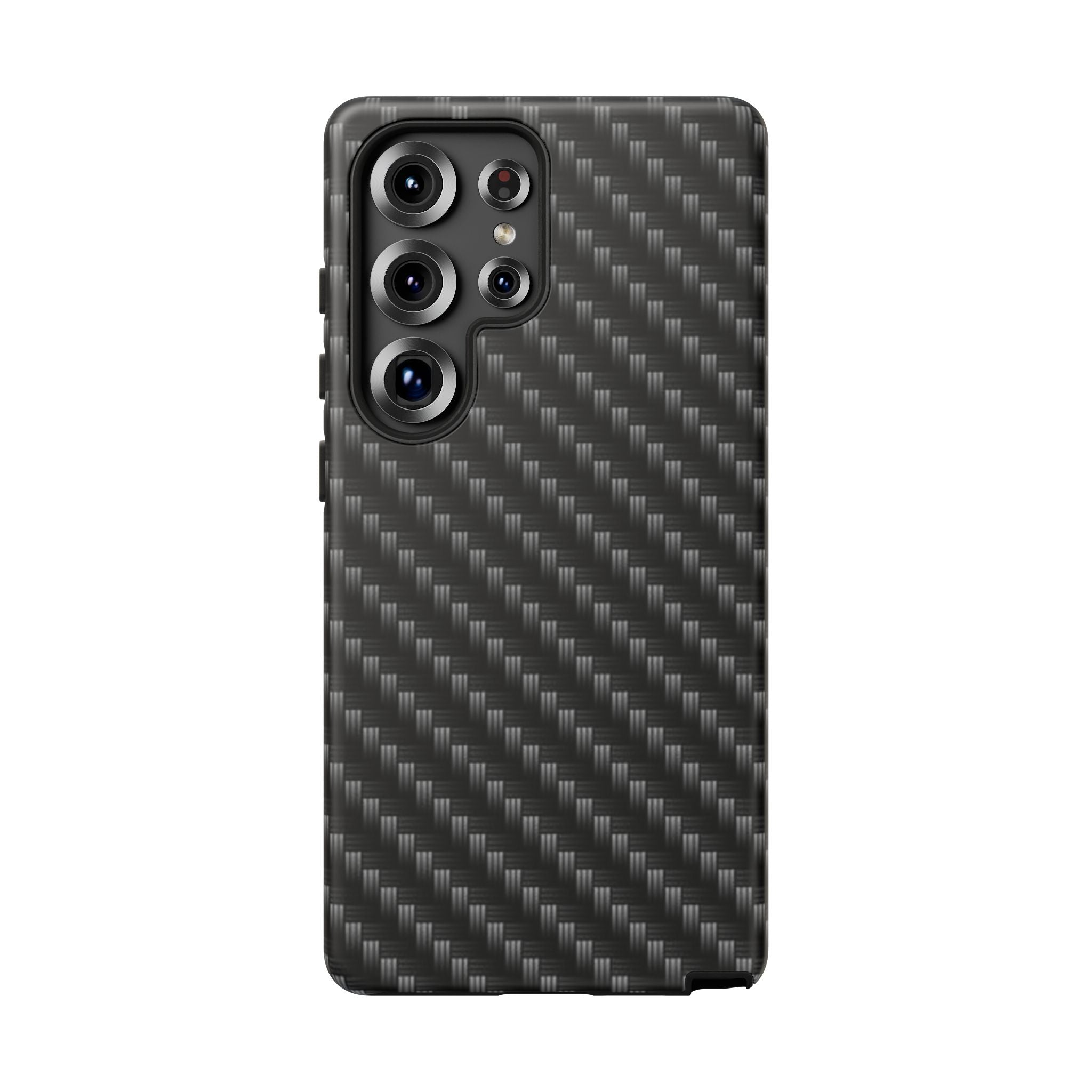 Carbon Fiber Pattern Tough Phone Case - Slim Protective Phone Cover