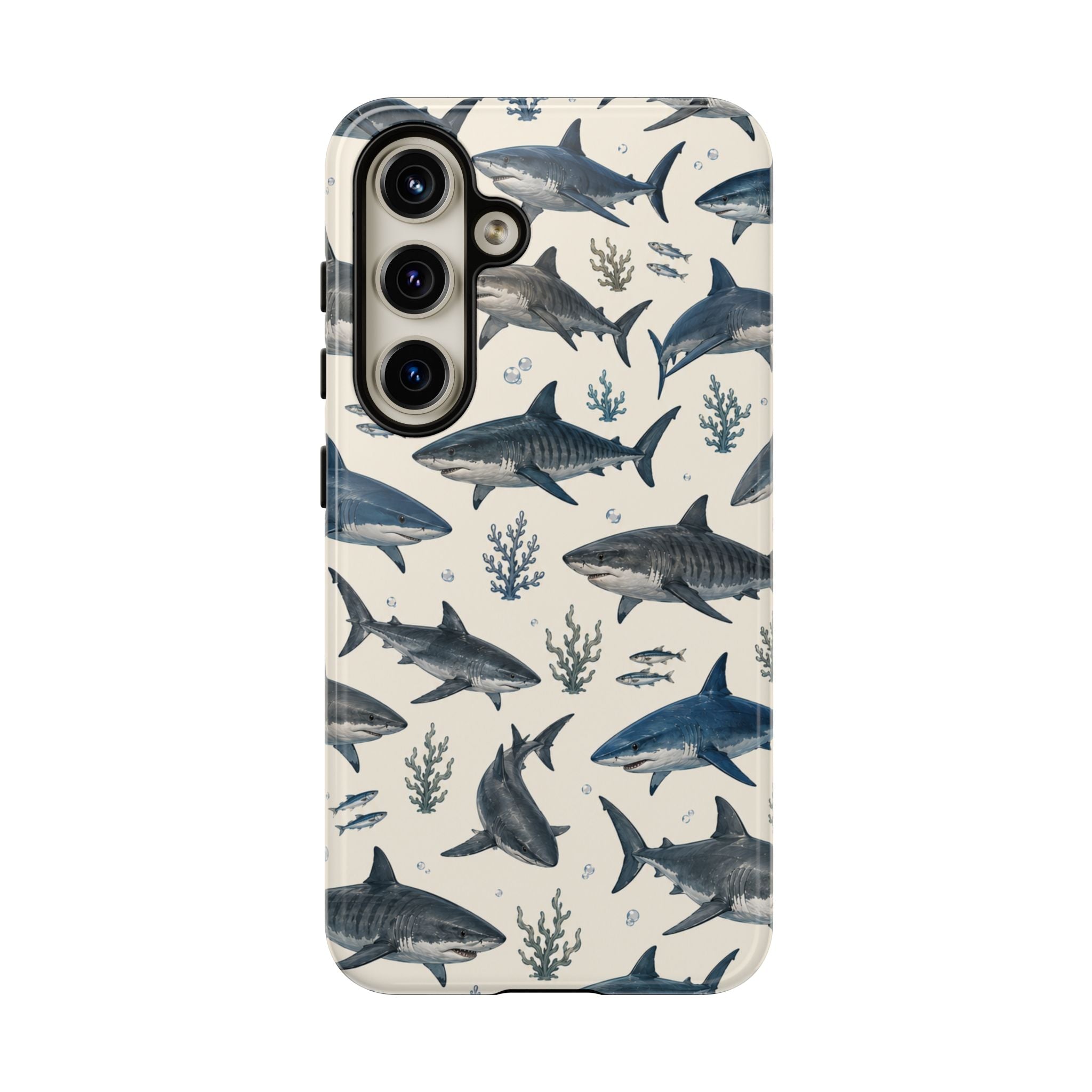 Shark Pattern Phone Case – Nautical Oceanic Phone Cover