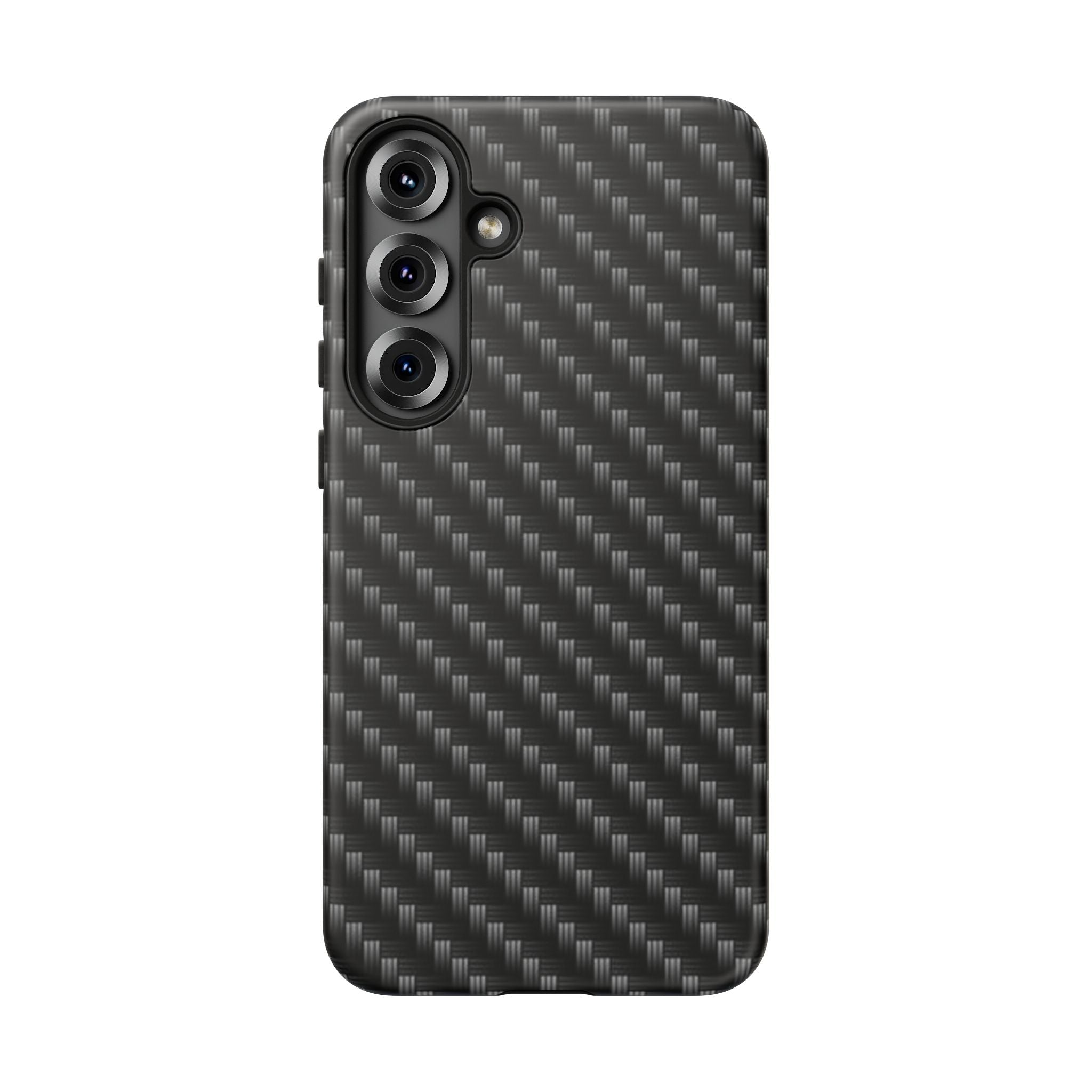 Carbon Fiber Pattern Tough Phone Case - Slim Protective Phone Cover
