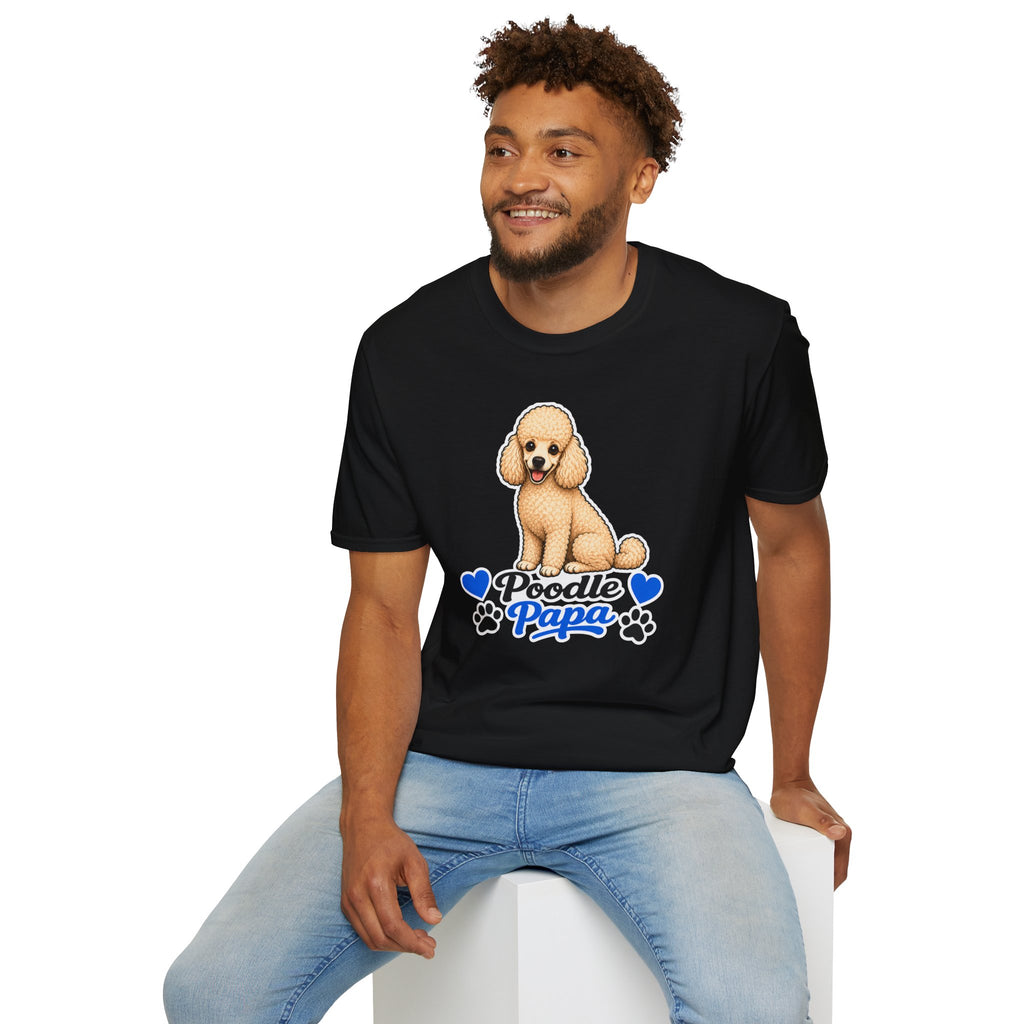 Poodle Papa T-Shirt – Cute Poodle Graphic Tee for Dog Lovers