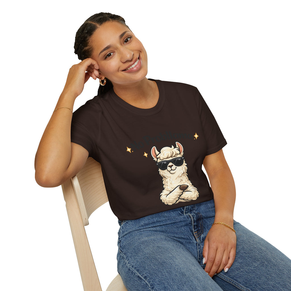 No Probllama T-Shirt — Funny Llama Graphic Tee