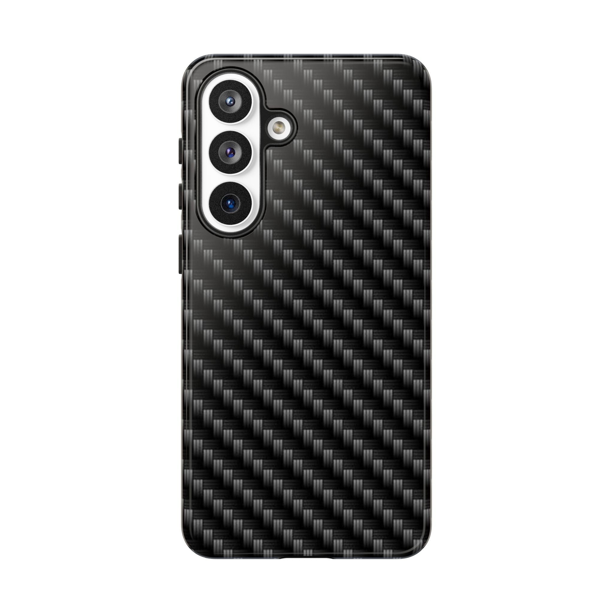 Carbon Fiber Pattern Tough Phone Case - Slim Protective Phone Cover