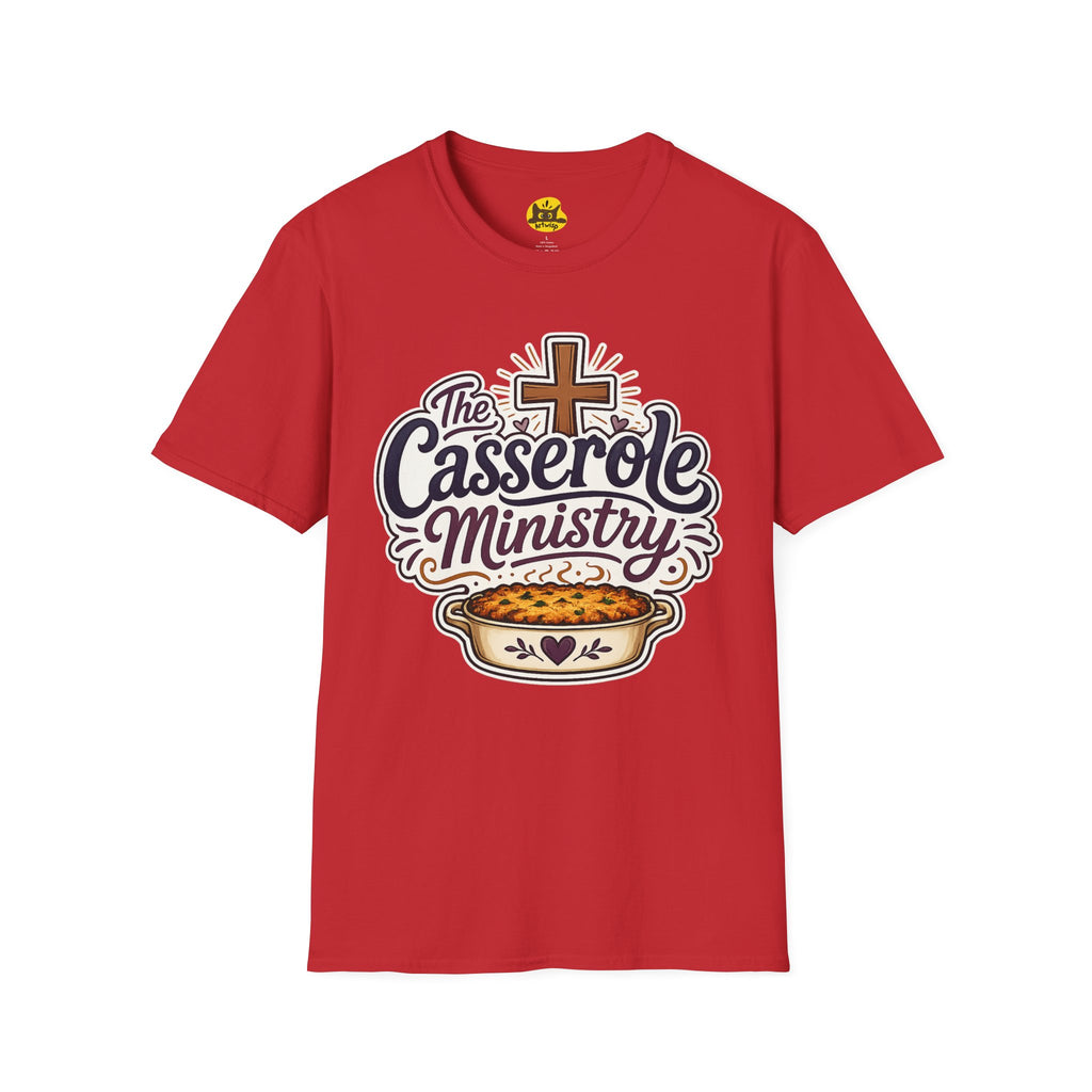 Casserole Ministry T-Shirt — Faith-Based Church Potluck Tee