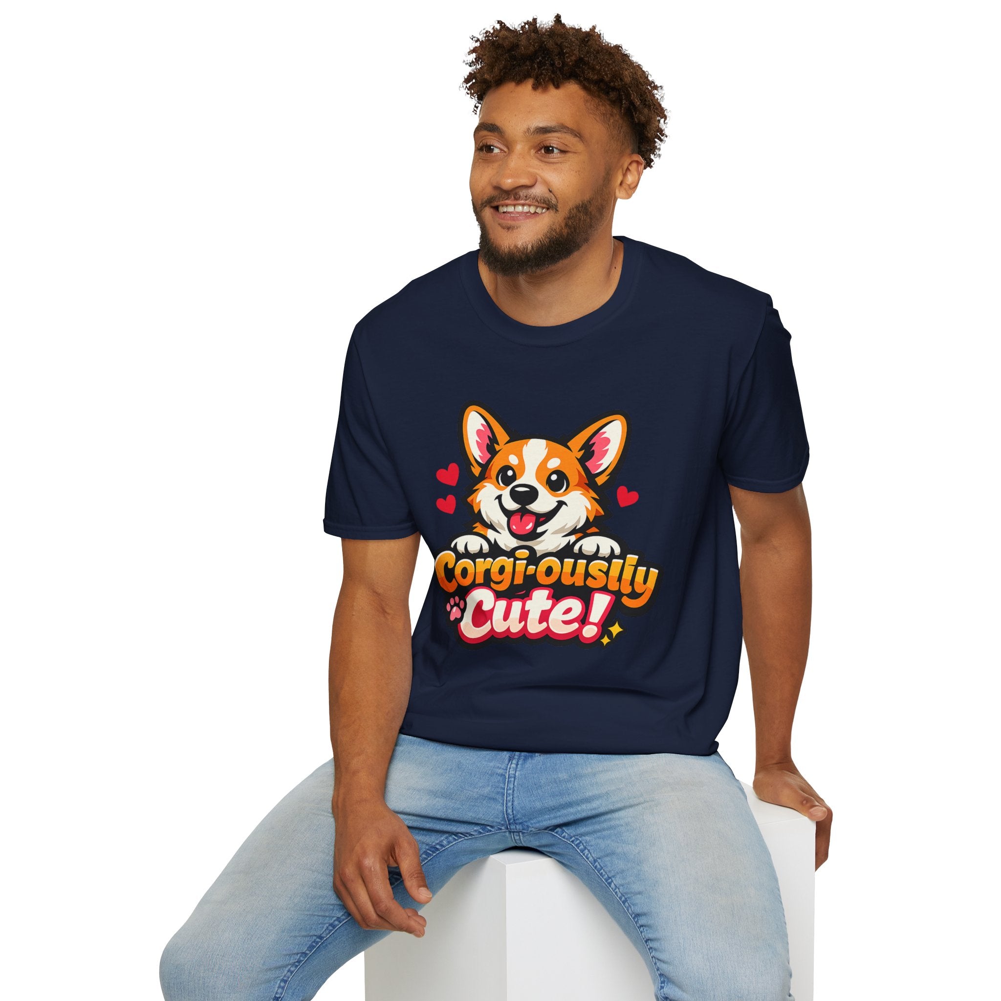 Corgi-ously Cute! Corgi Graphic T-Shirt