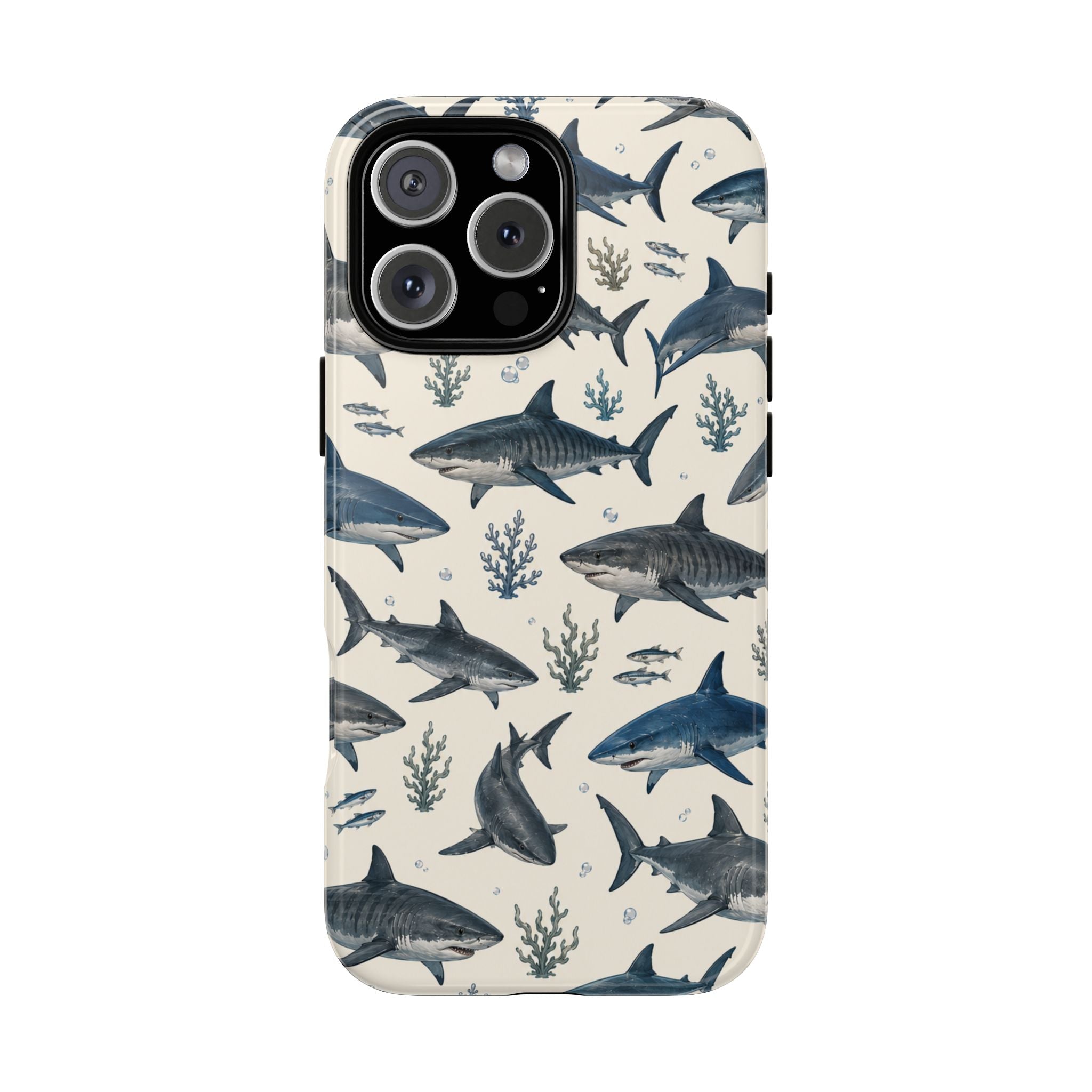 Shark Pattern Phone Case – Nautical Oceanic Phone Cover