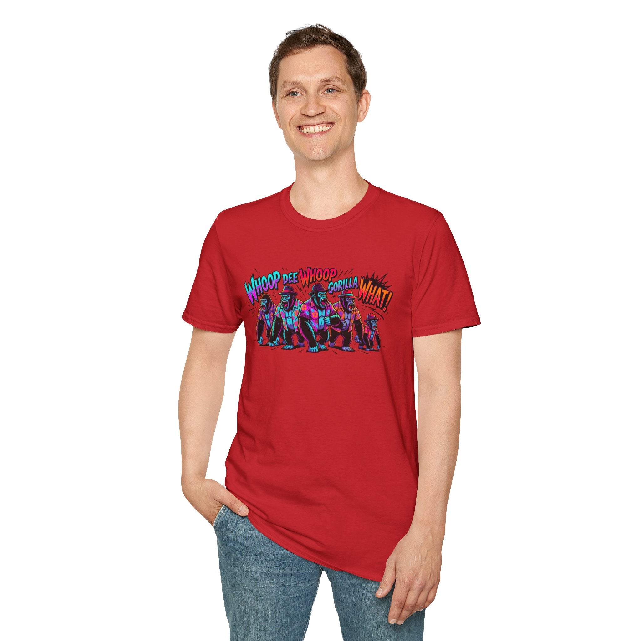 Gorilla Comic Pop Art T-Shirt — "Whoop Dee Whoop Gorilla What!" Graphic Tee