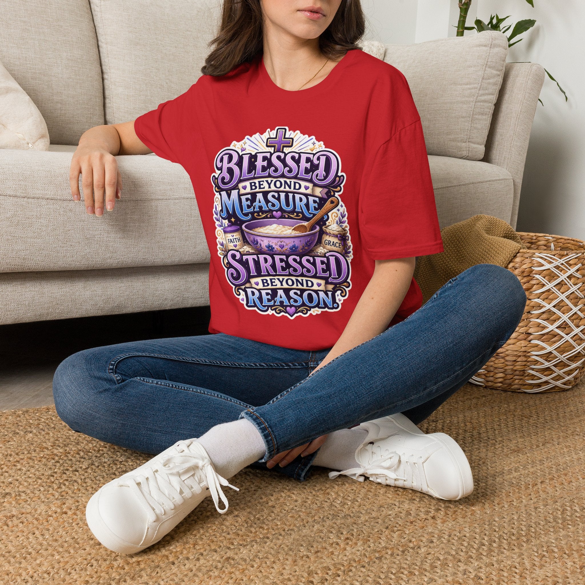 Blessed Beyond Measure T-Shirt — Faith-Inspired Christian Graphic Tee