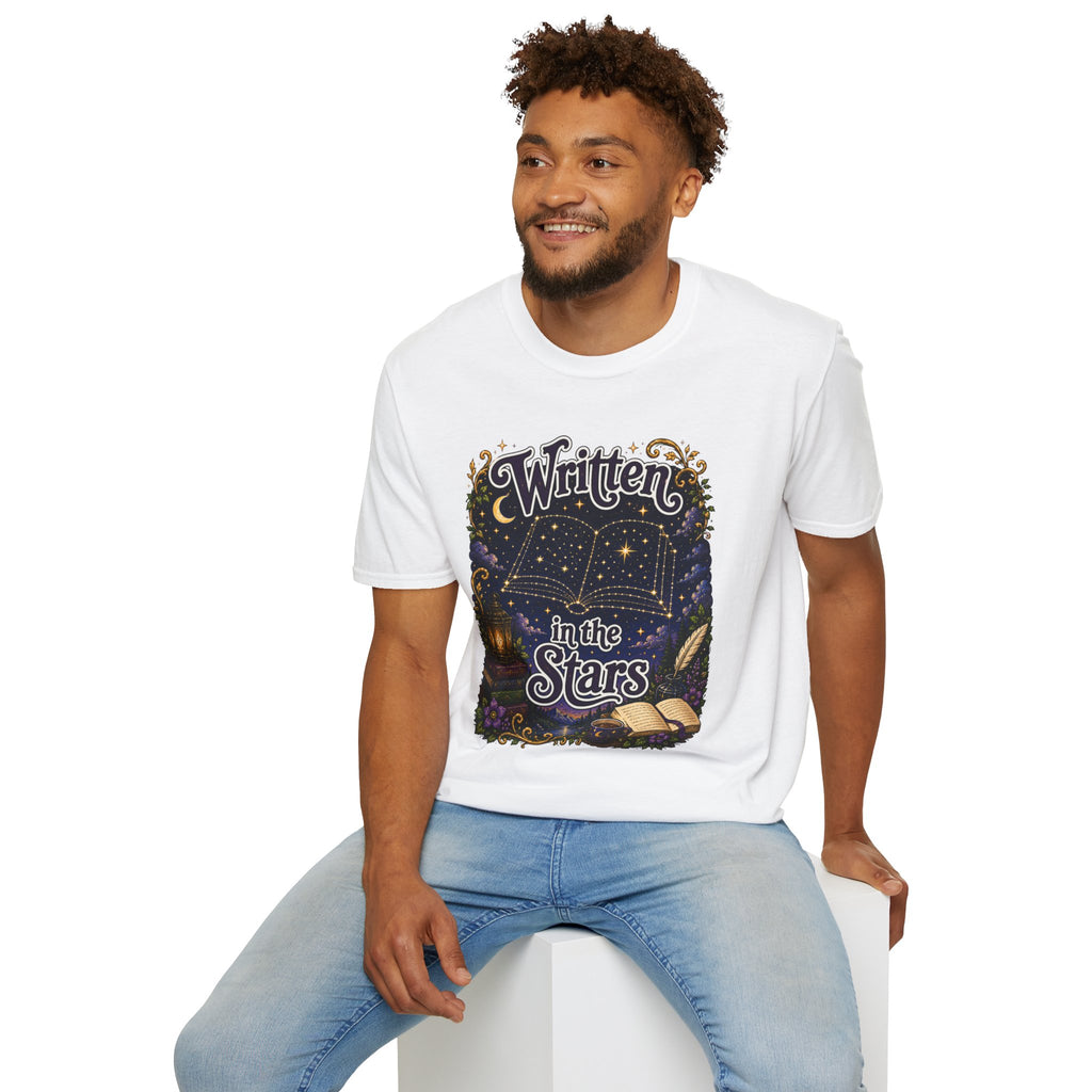 T-Shirt — "Written in the Stars" Astrology Book Graphic Tee