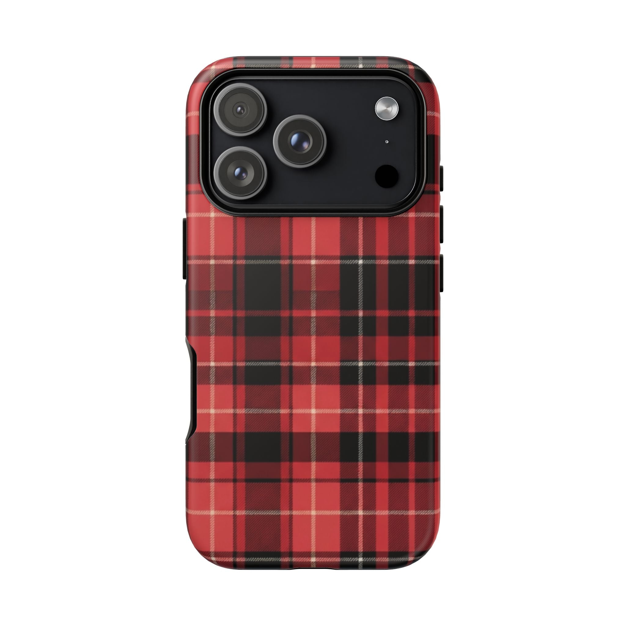 Red Black Buffalo Plaid Tough Phone Case
