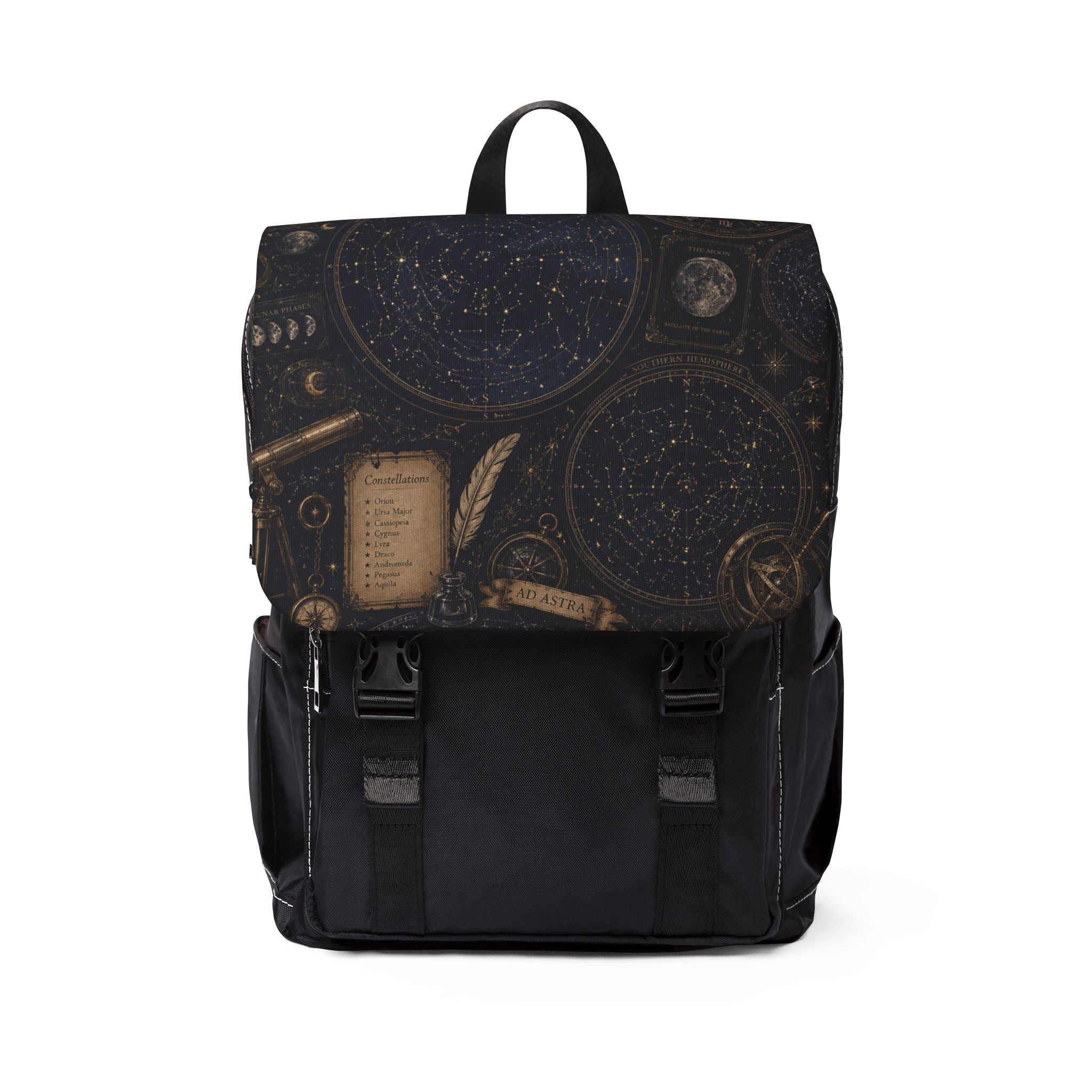 Astrology Star Map Shoulder Backpack – Celestial Constellation Shoulder Bag