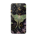 Luna Moth Phone Case — Mystical Moonlight Botanical Tough Case