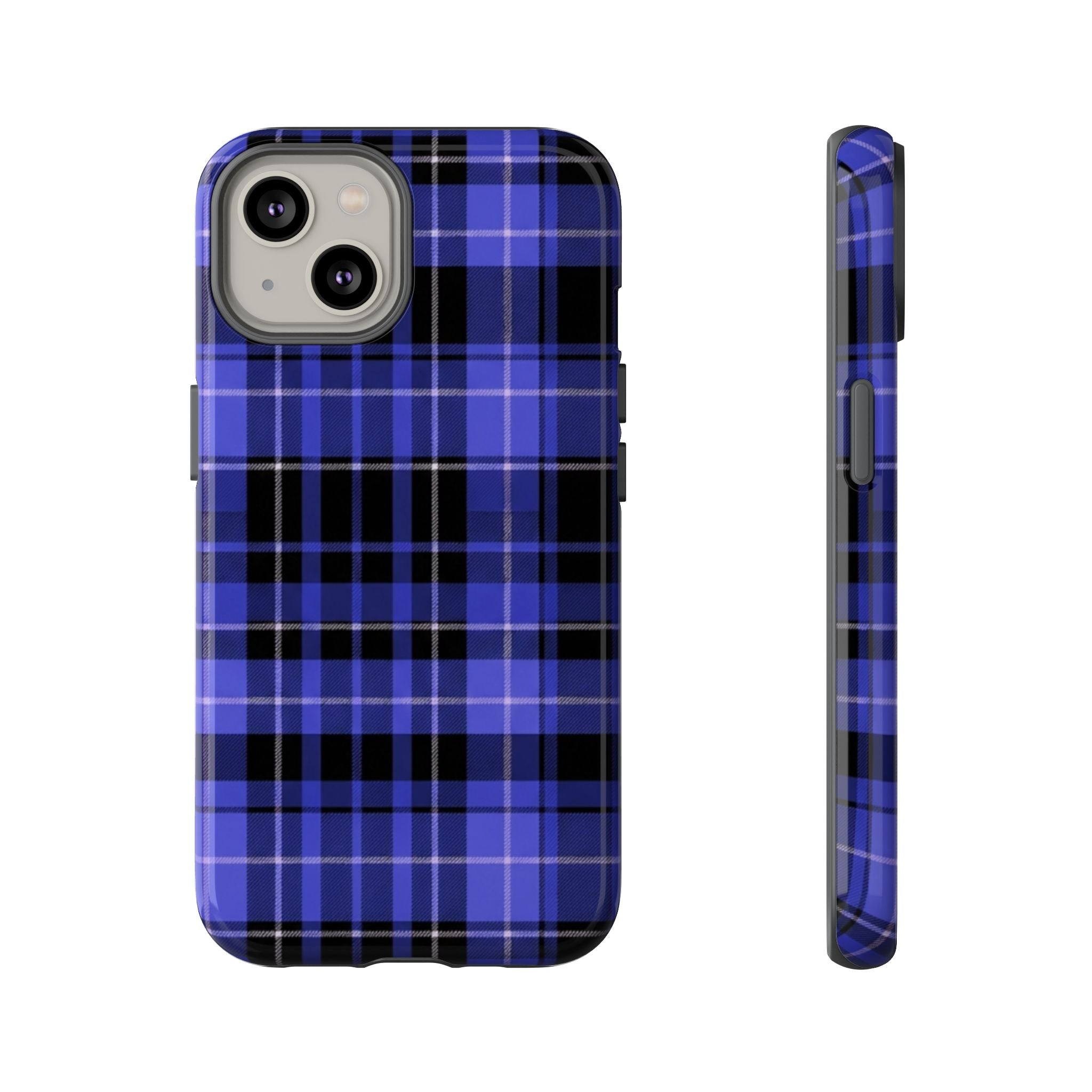 Blue Buffalo Plaid Tough Case — Blue Plaid Protective Phone Case