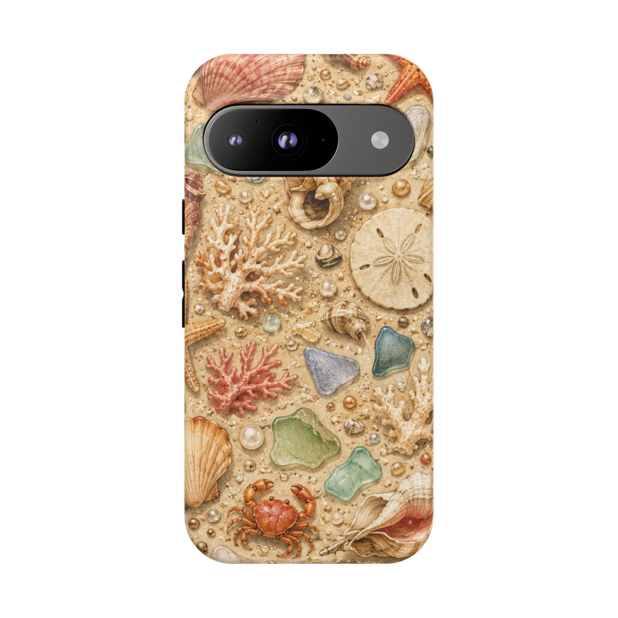 Beach Shells Phone Case — Seashell, Starfish & Sea Glass Coastal Design