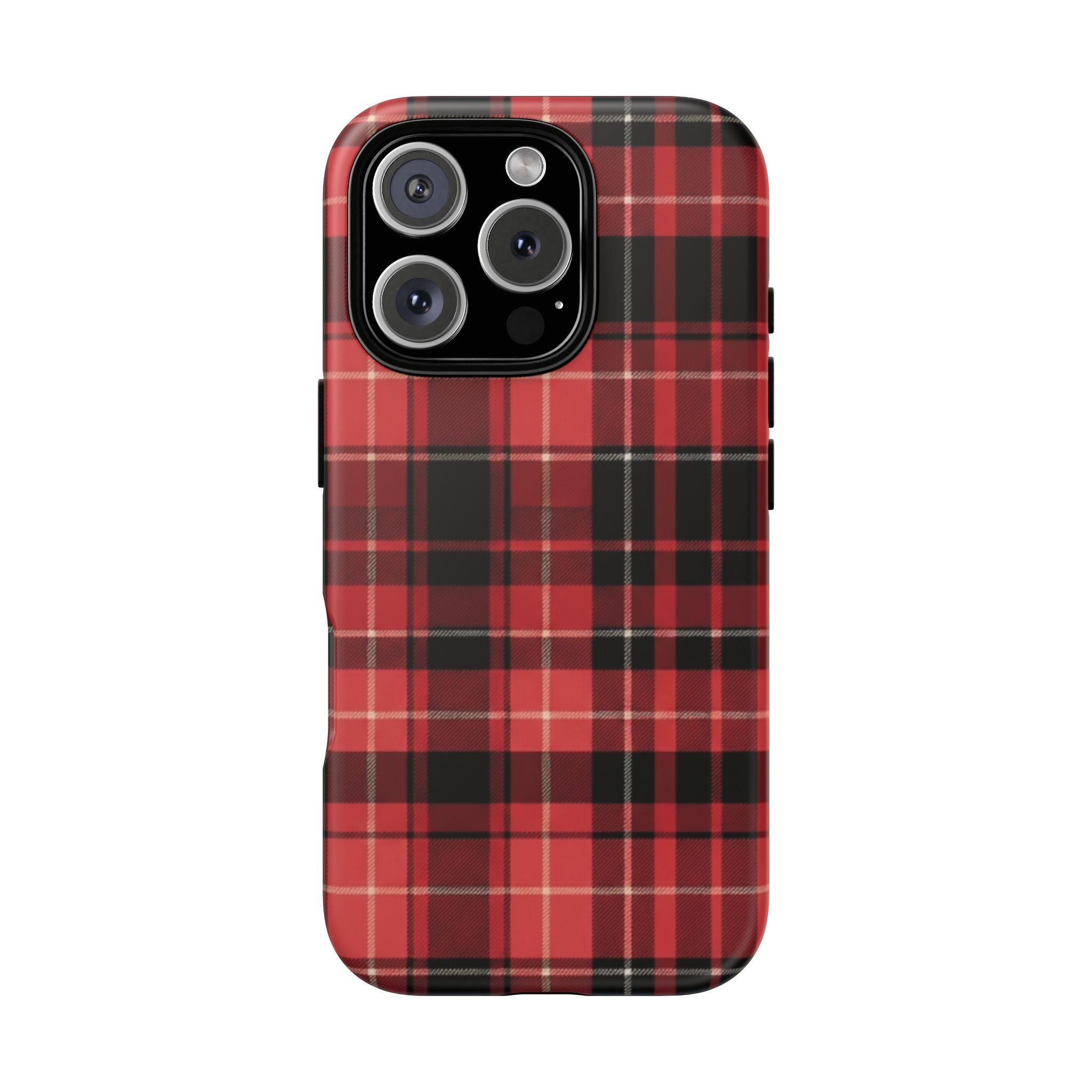 Red Black Buffalo Plaid Tough Phone Case