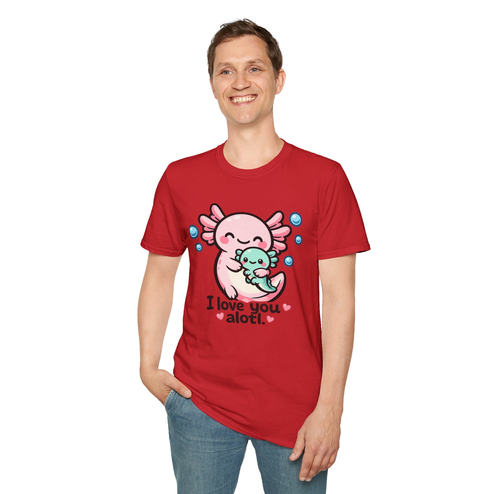 "I love you a lotl" Cute Axolotl Family Tee