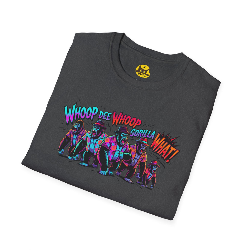 Gorilla Comic Pop Art T-Shirt — "Whoop Dee Whoop Gorilla What!" Graphic Tee