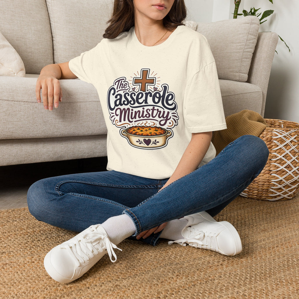 Casserole Ministry T‑Shirt — Faith & Fellowship Church Cooking Crew Tee