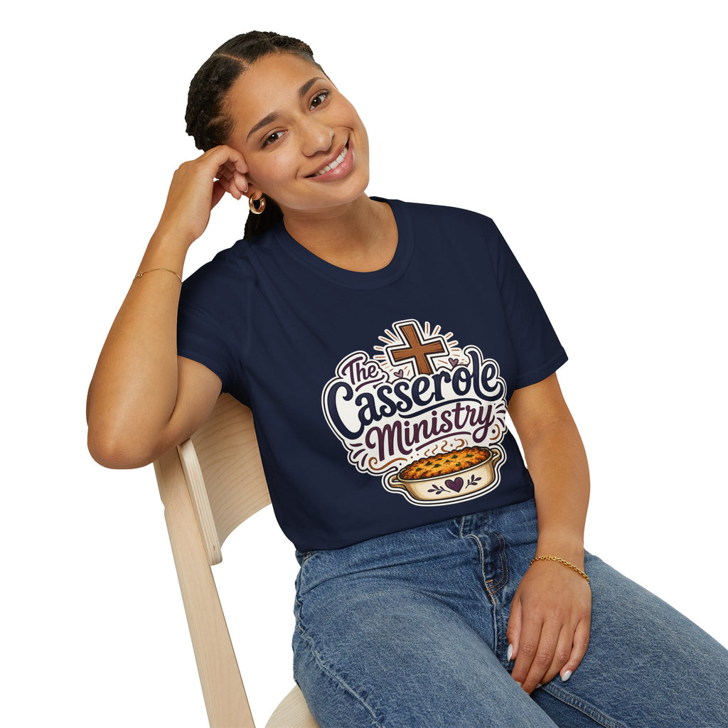 Casserole Ministry T‑Shirt — Faith & Fellowship Church Cooking Crew Tee