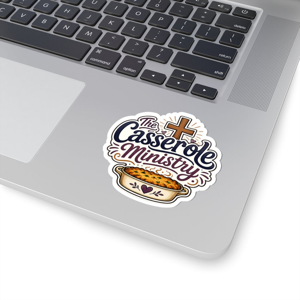 Casserole Ministry Sticker — Faith-Based Church Potluck Sticker (The Casserole Ministry)