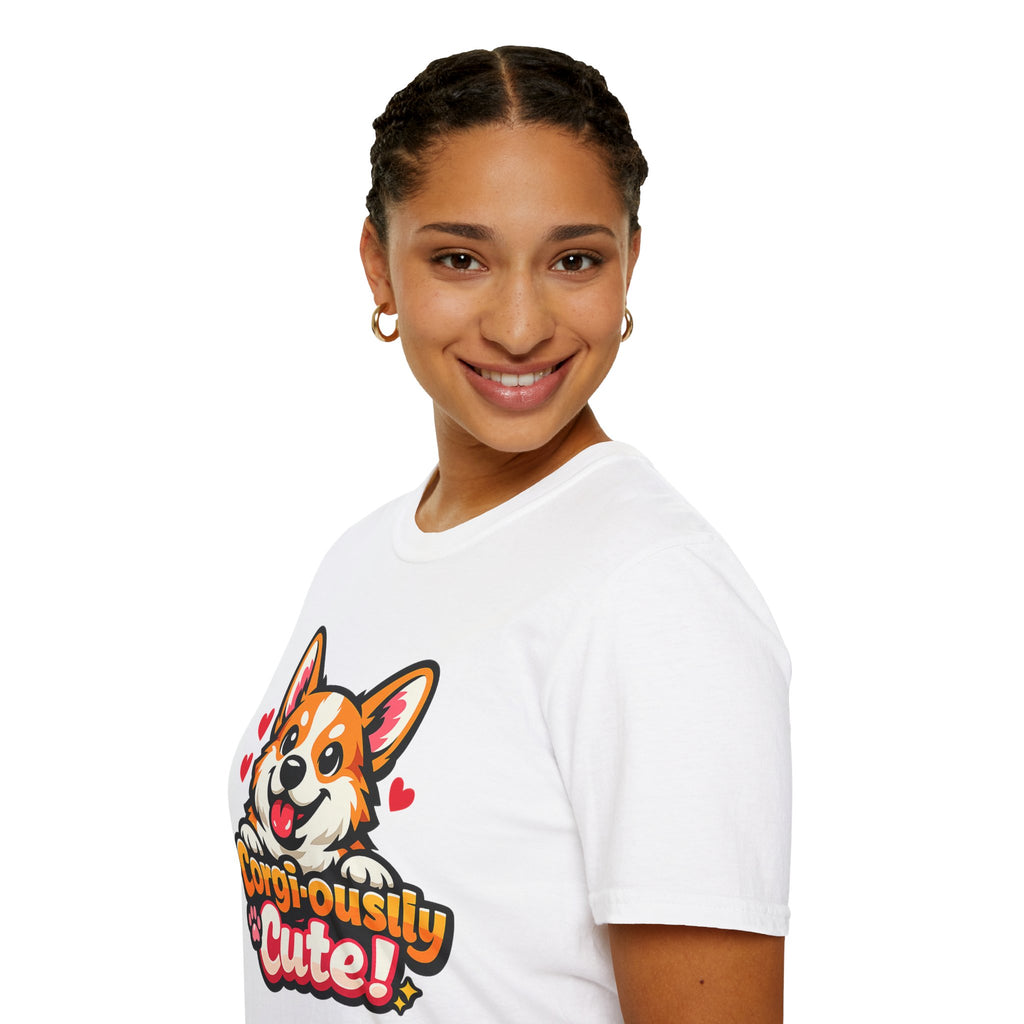 Corgi-ously Cute! Corgi Graphic T-Shirt