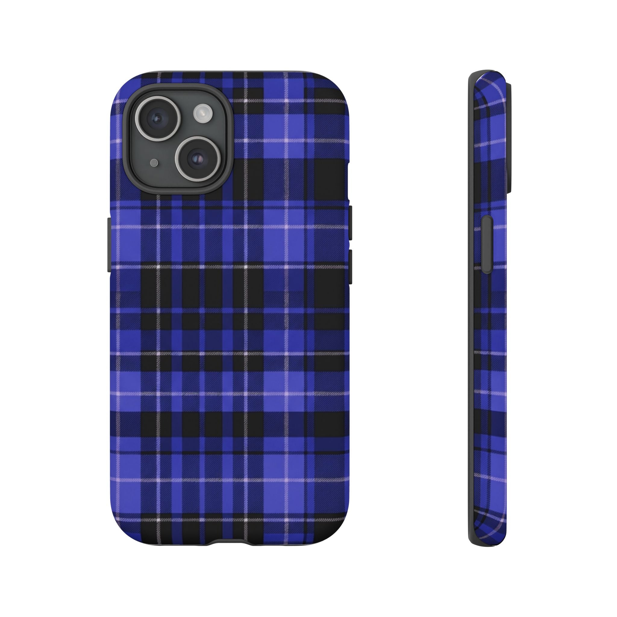Blue Buffalo Plaid Tough Case — Blue Plaid Protective Phone Case
