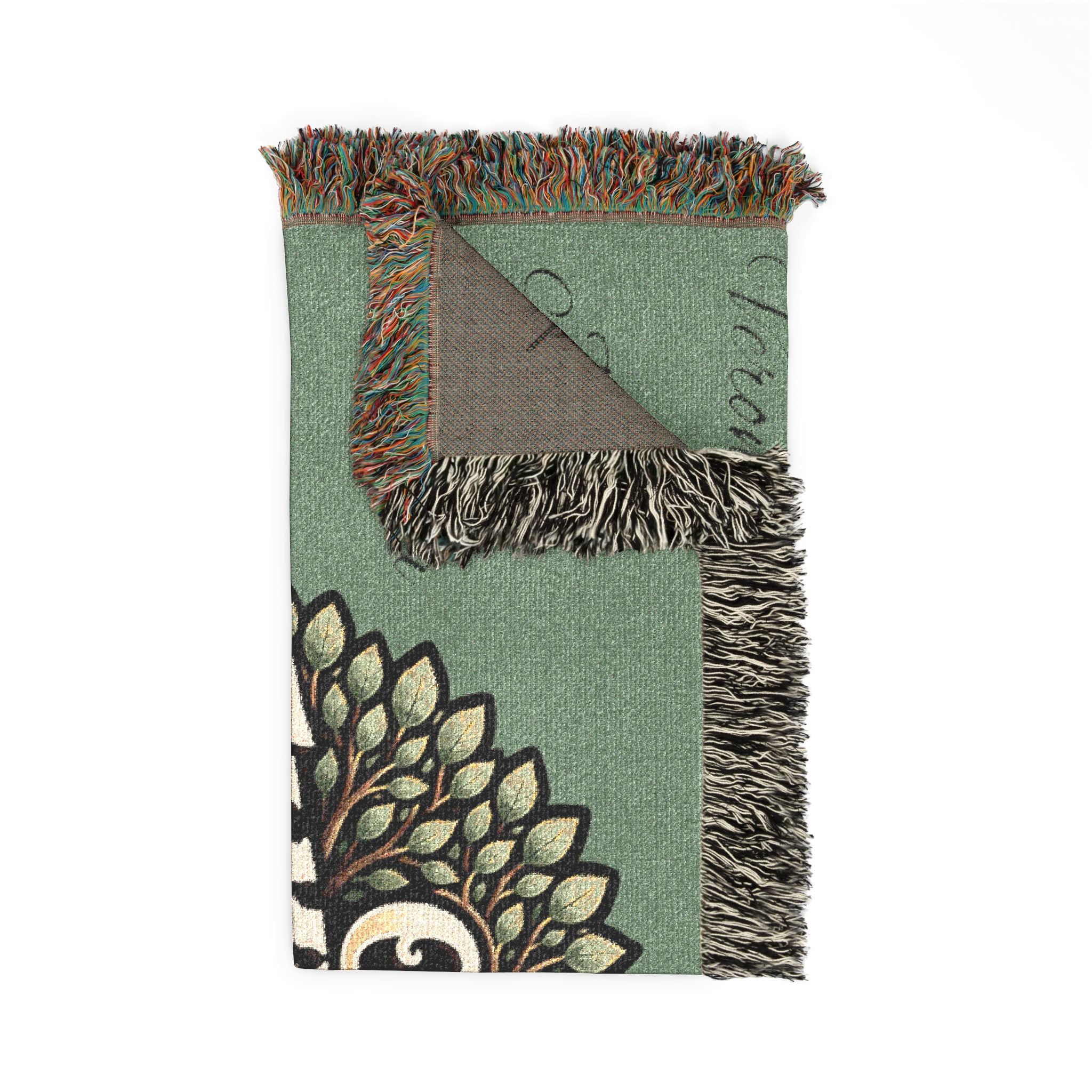 Customizable Woven Blanket — "Our Family Tree Is Rooted in Faith" Throw