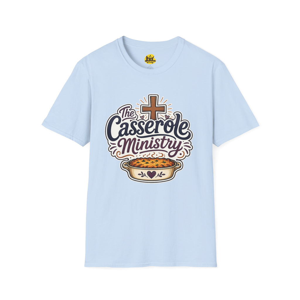 Casserole Ministry T‑Shirt — Faith & Fellowship Church Cooking Crew Tee