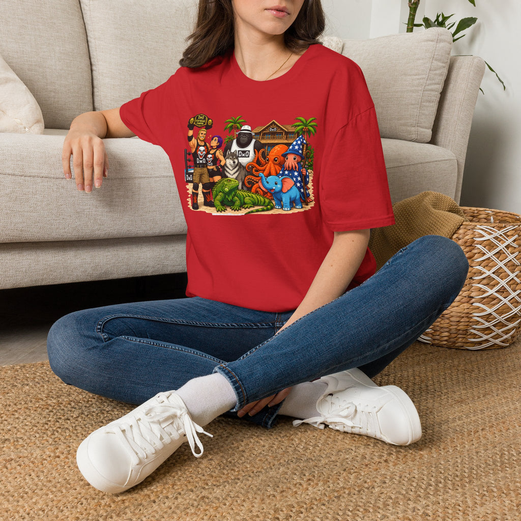 Funny T-Shirt — Wild Wrestling Mascot Crew Gift Tee