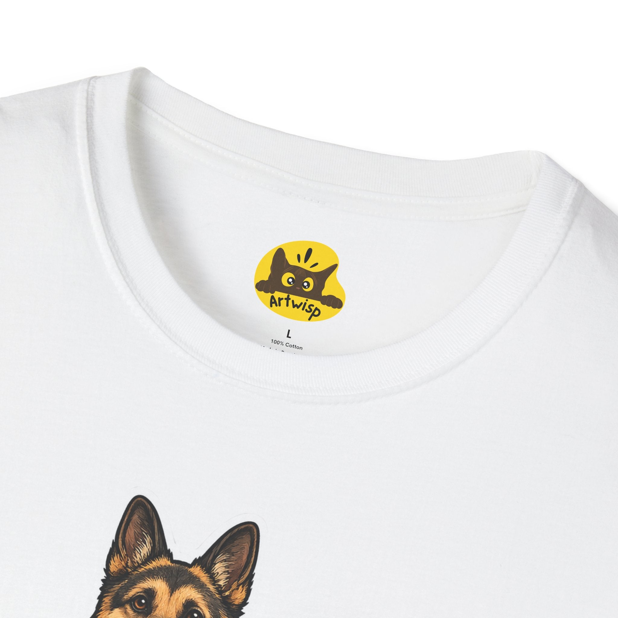 German Shepherd T-Shirt — "German Papa" Dog Dad Tee