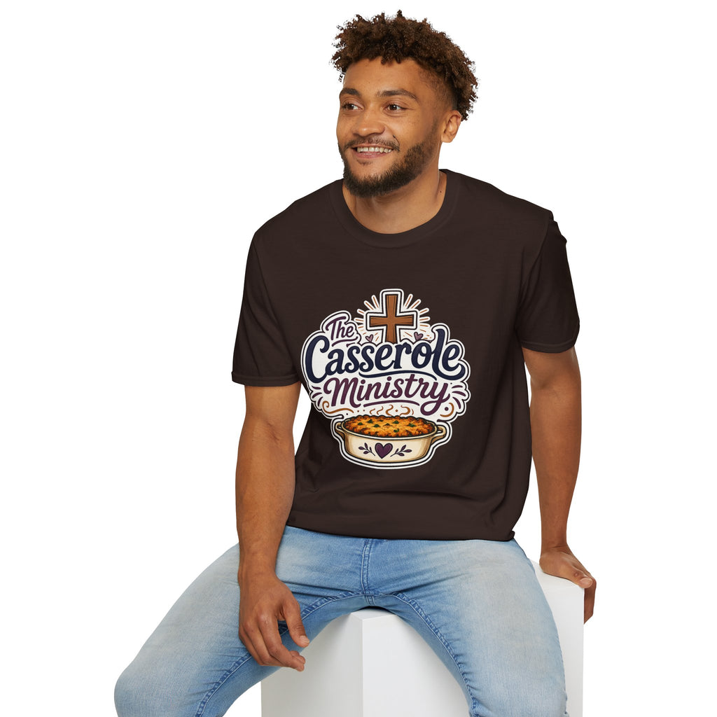 Casserole Ministry T‑Shirt — Faith & Fellowship Church Cooking Crew Tee