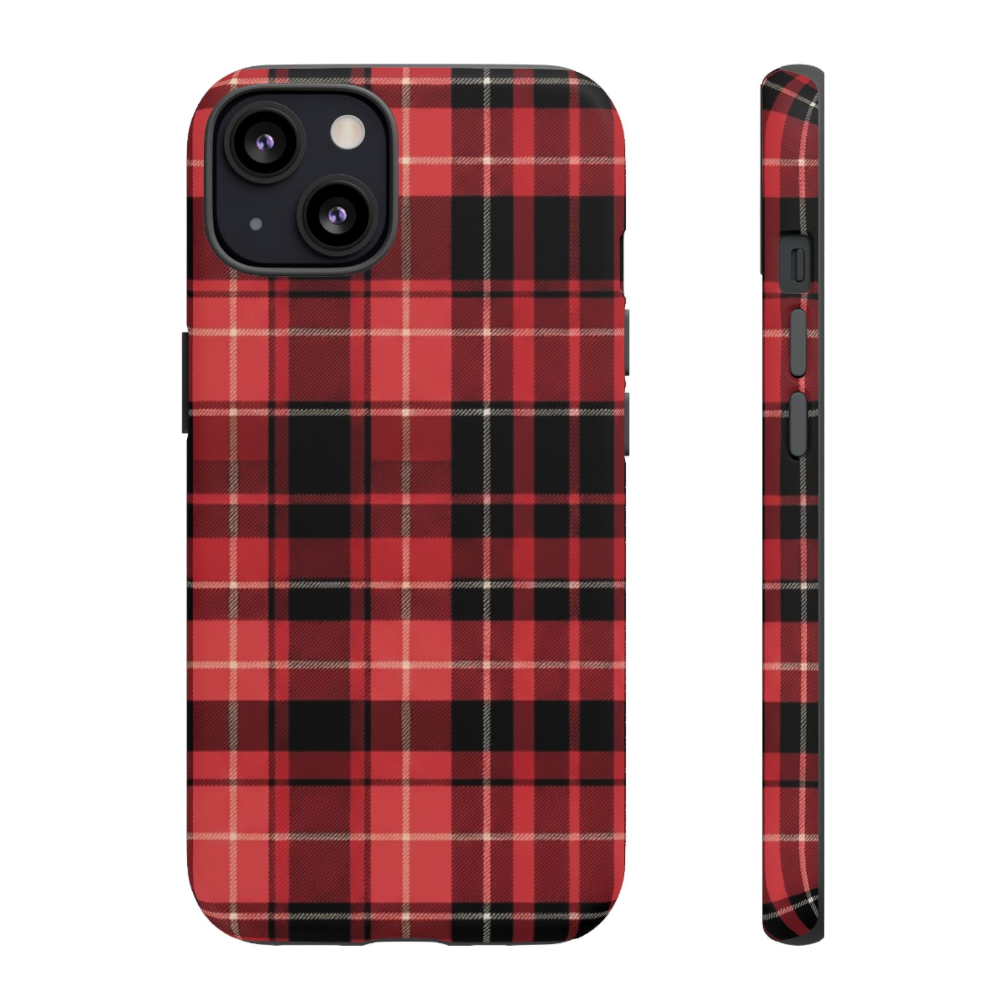 Red Black Buffalo Plaid Tough Phone Case
