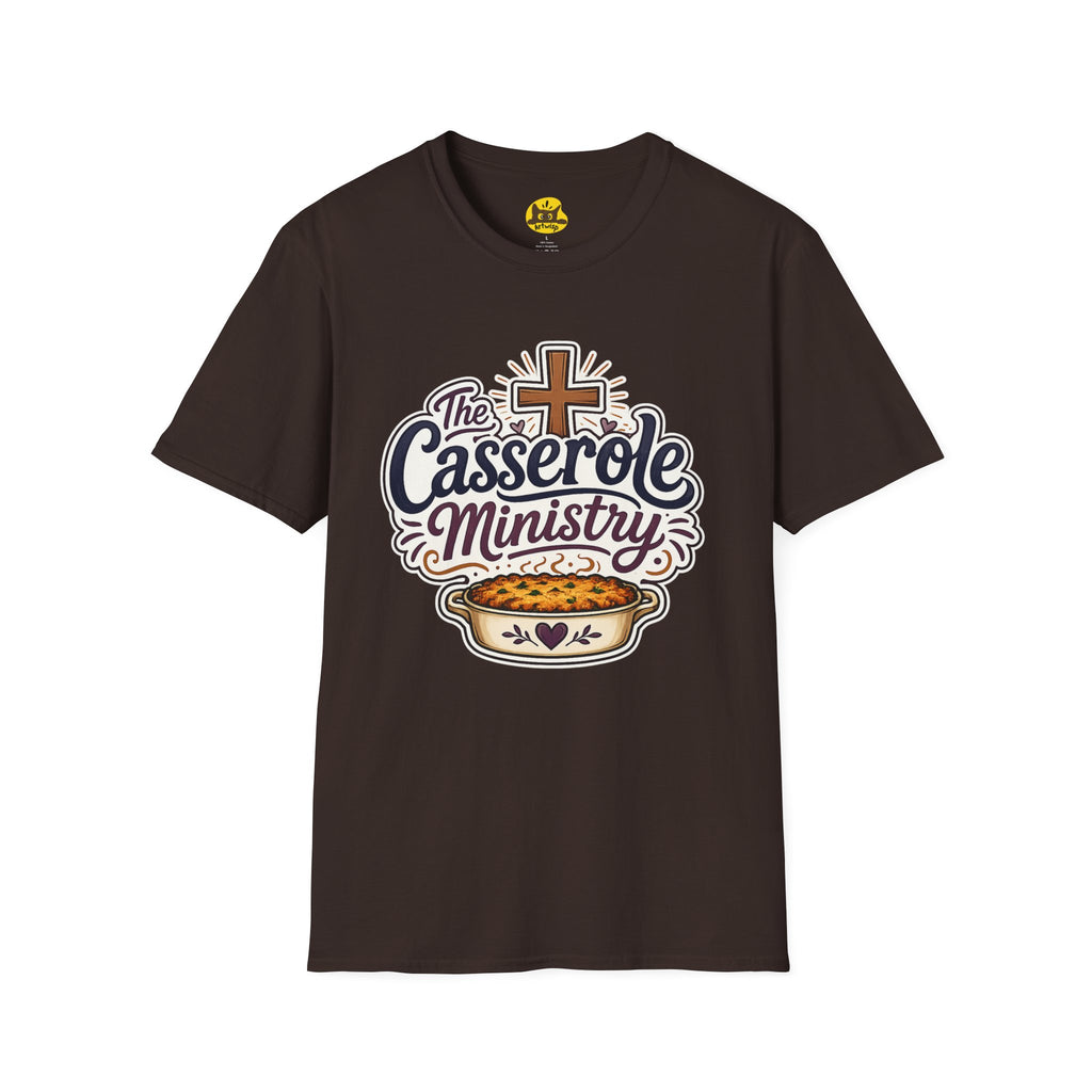 Casserole Ministry T‑Shirt — Faith & Fellowship Church Cooking Crew Tee