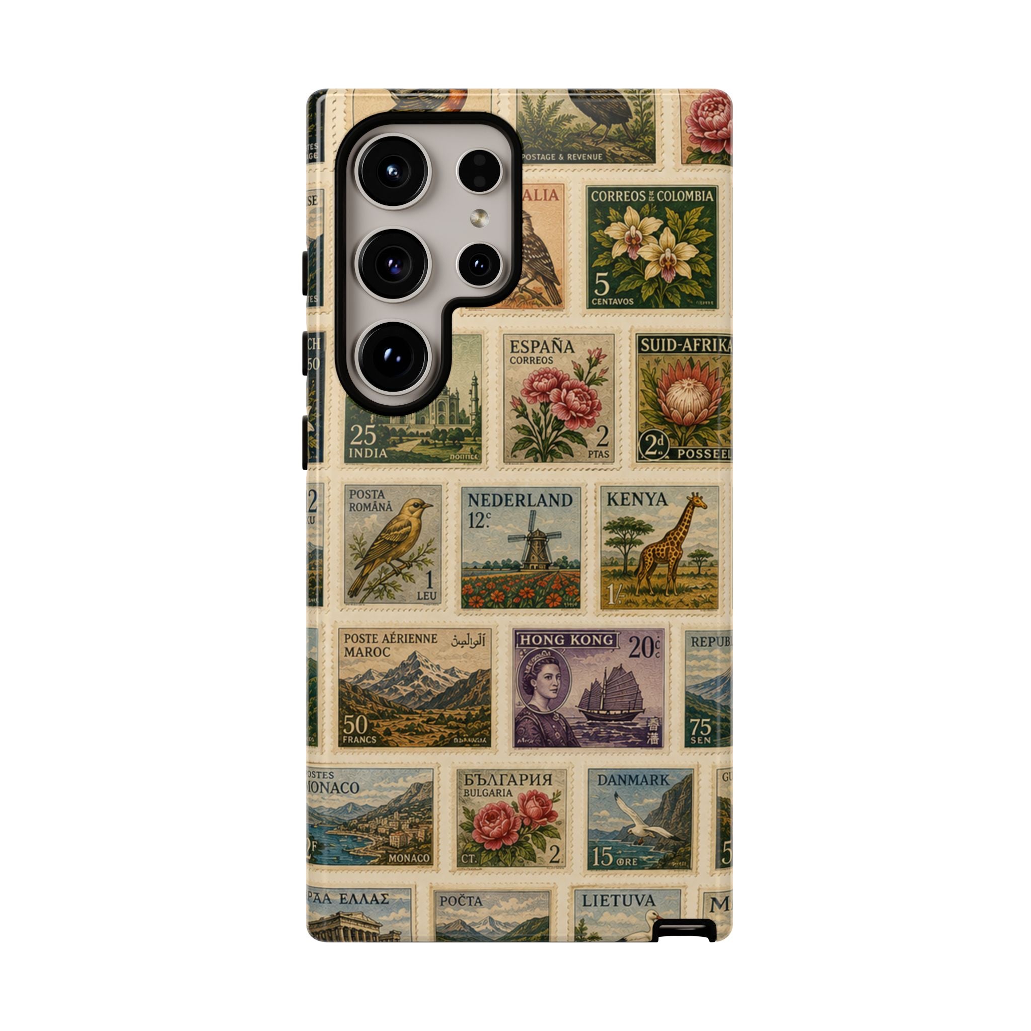 Vintage Postage Stamp Phone Case | Multiple Types