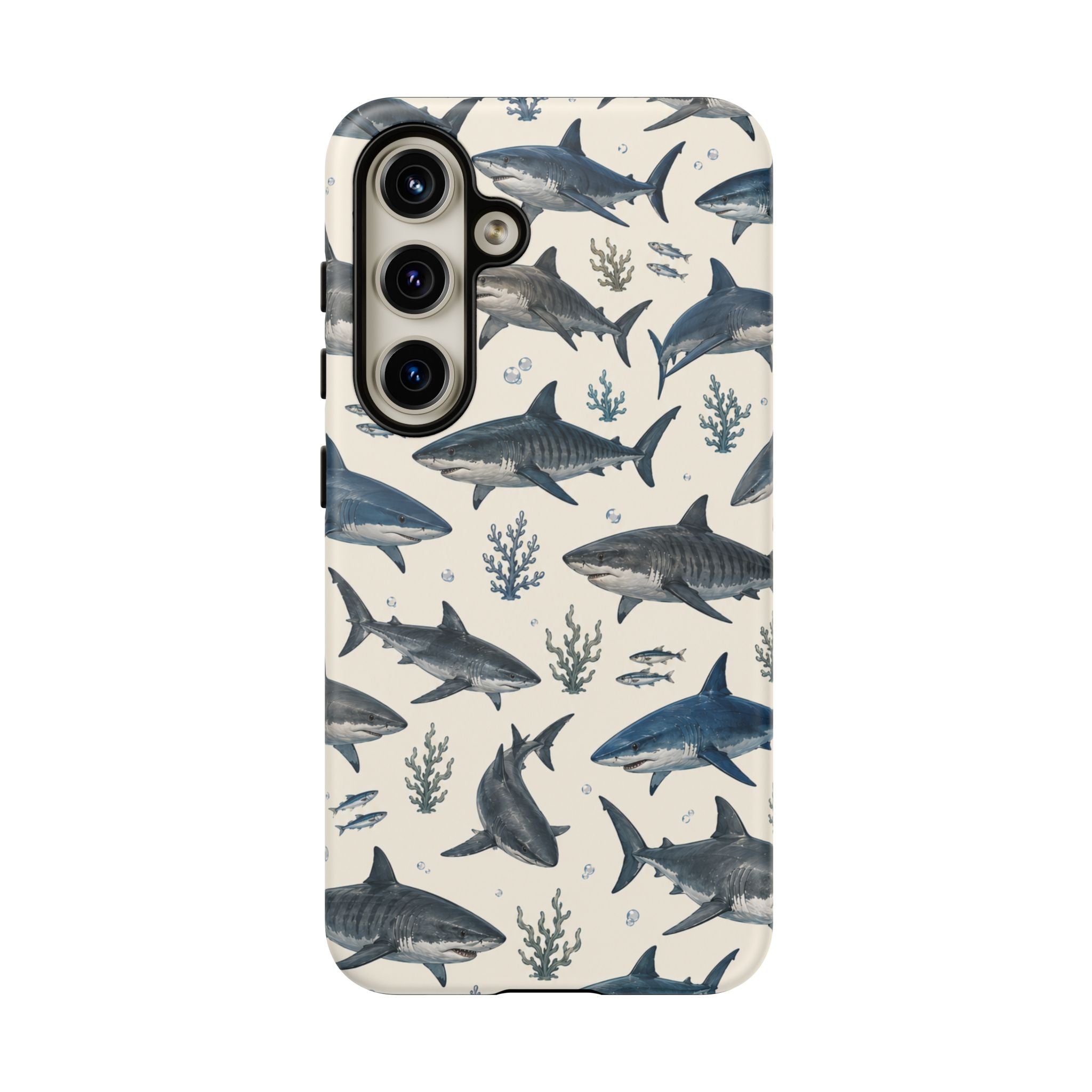 Shark Pattern Phone Case – Nautical Oceanic Phone Cover