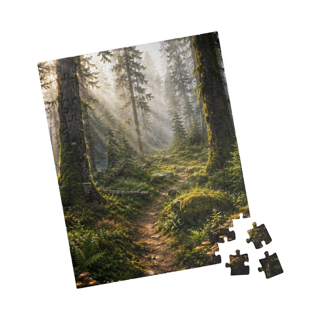 Mystic Forest Path Puzzle — Scenic Woodland Jigsaw (110/252/520/1014 pcs)