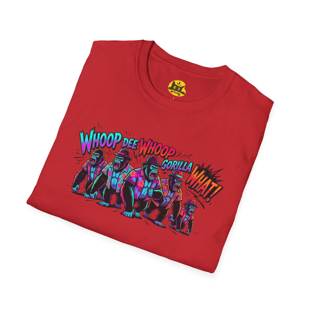 Gorilla Comic Pop Art T-Shirt — "Whoop Dee Whoop Gorilla What!" Graphic Tee