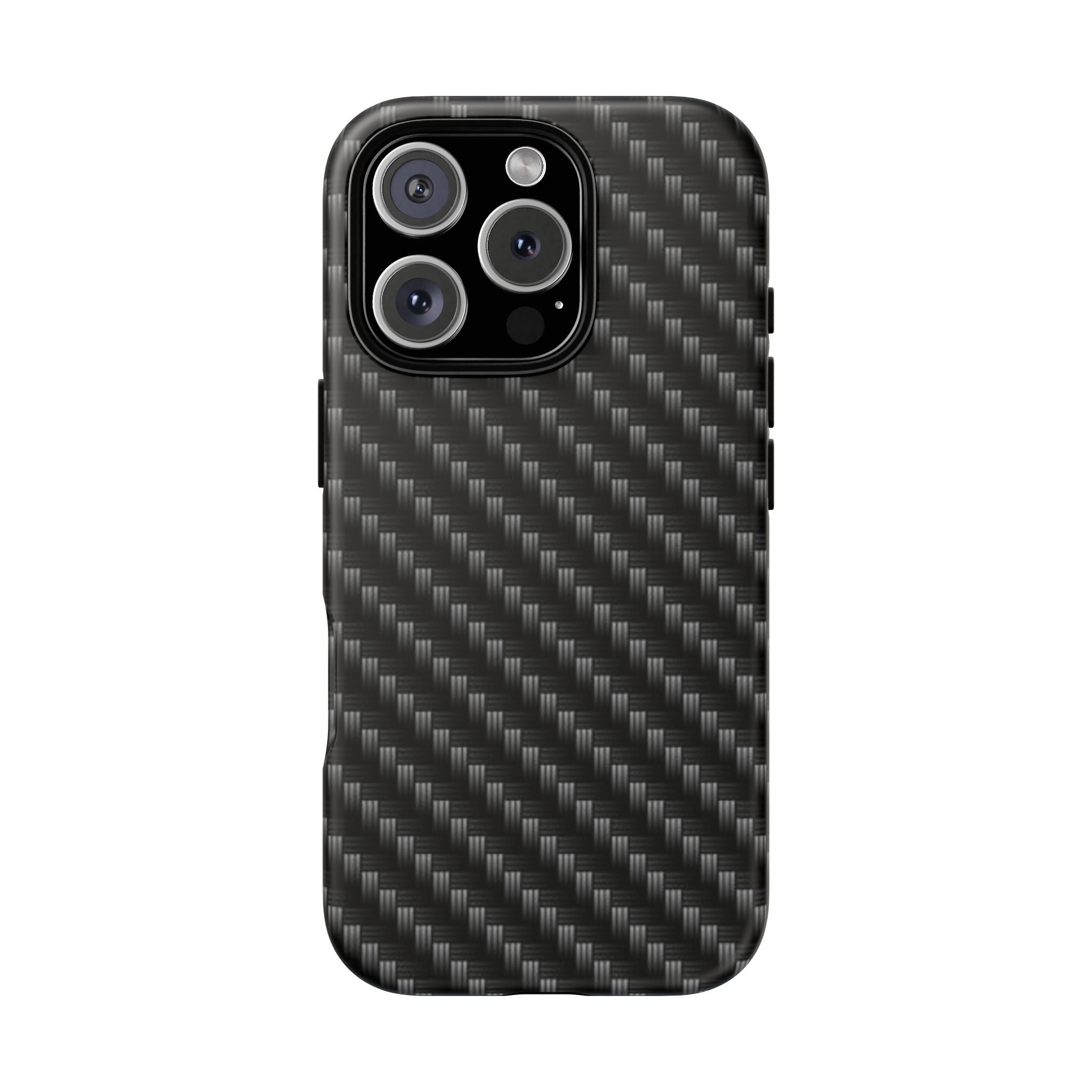 Carbon Fiber Pattern Tough Phone Case - Slim Protective Phone Cover